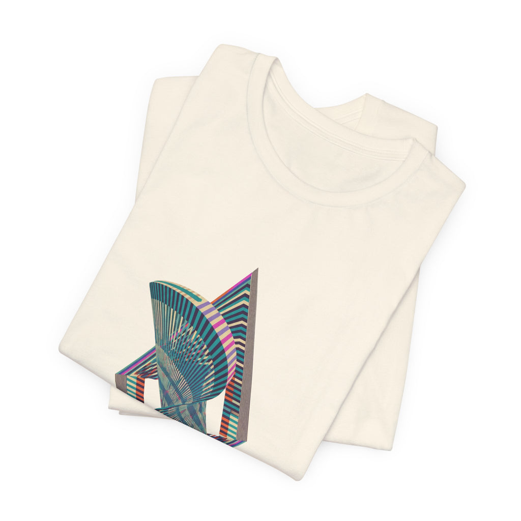 Abstract Geometric Wave Graphic Tee