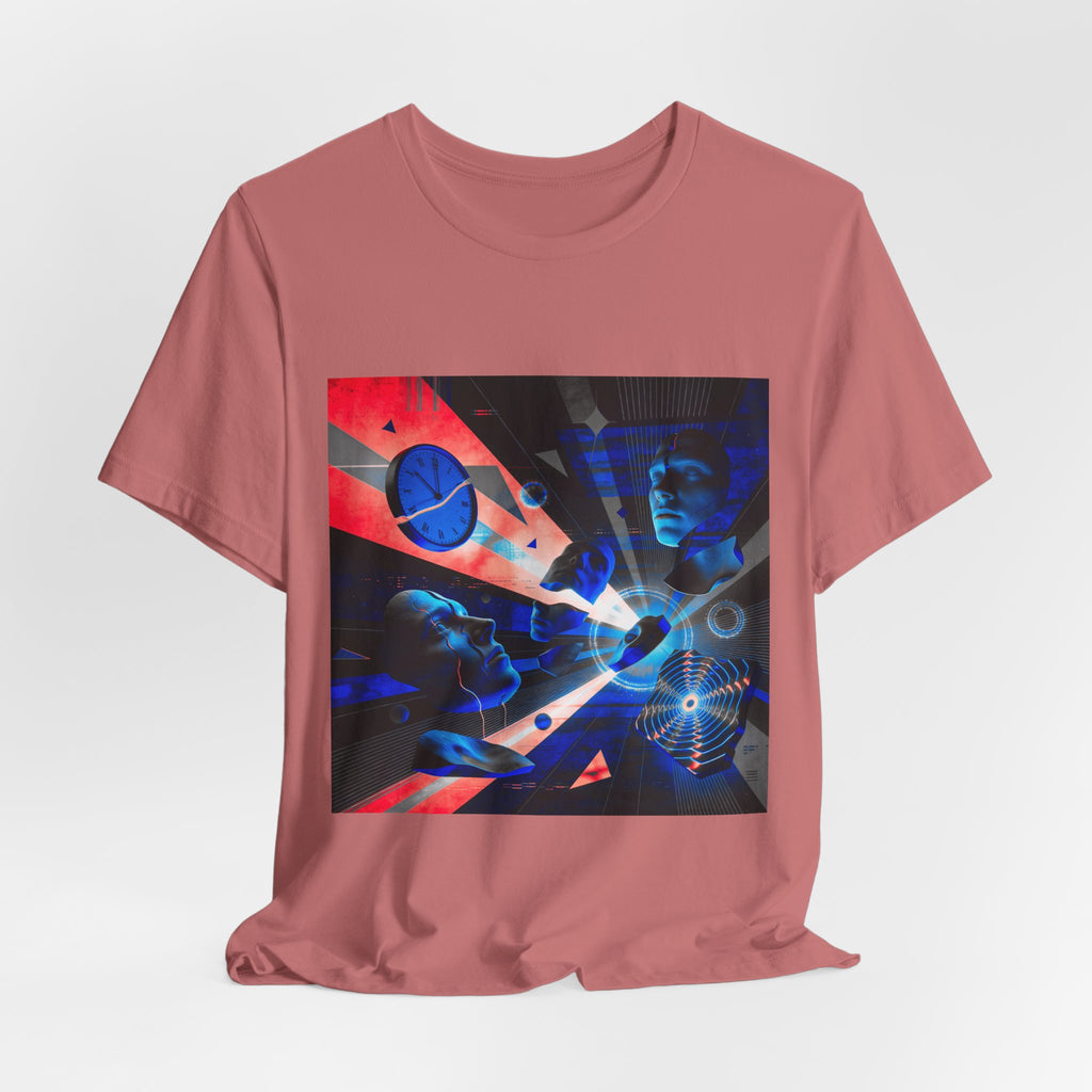 Spacewave Graphic Tee — Retro Futurism Cosmic Design