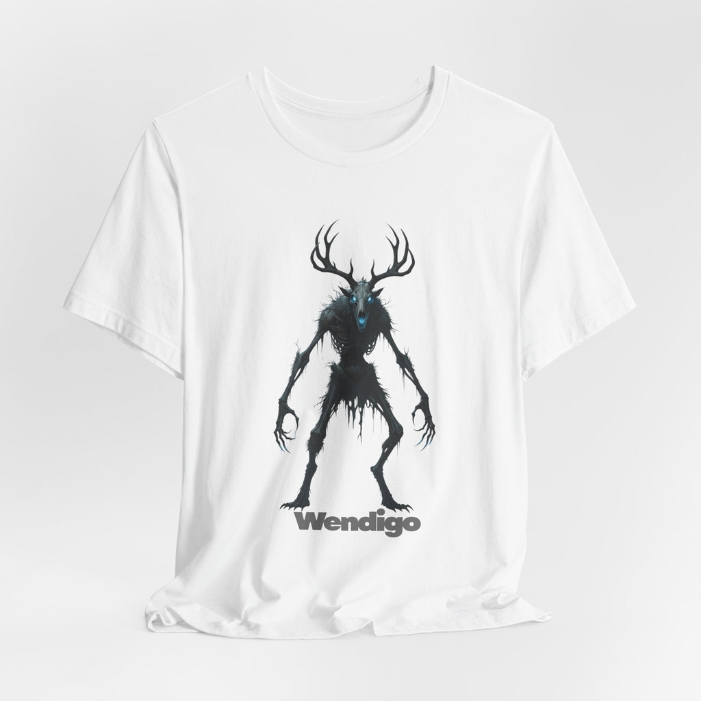 Wendigo Horror Tee — Creepy Deer Monster Graphic T-Shirt