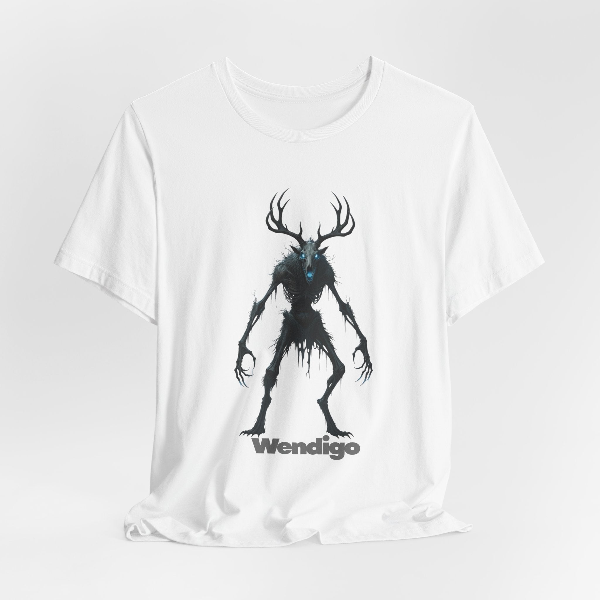 Wendigo Horror Tee — Creepy Deer Monster Graphic T-Shirt