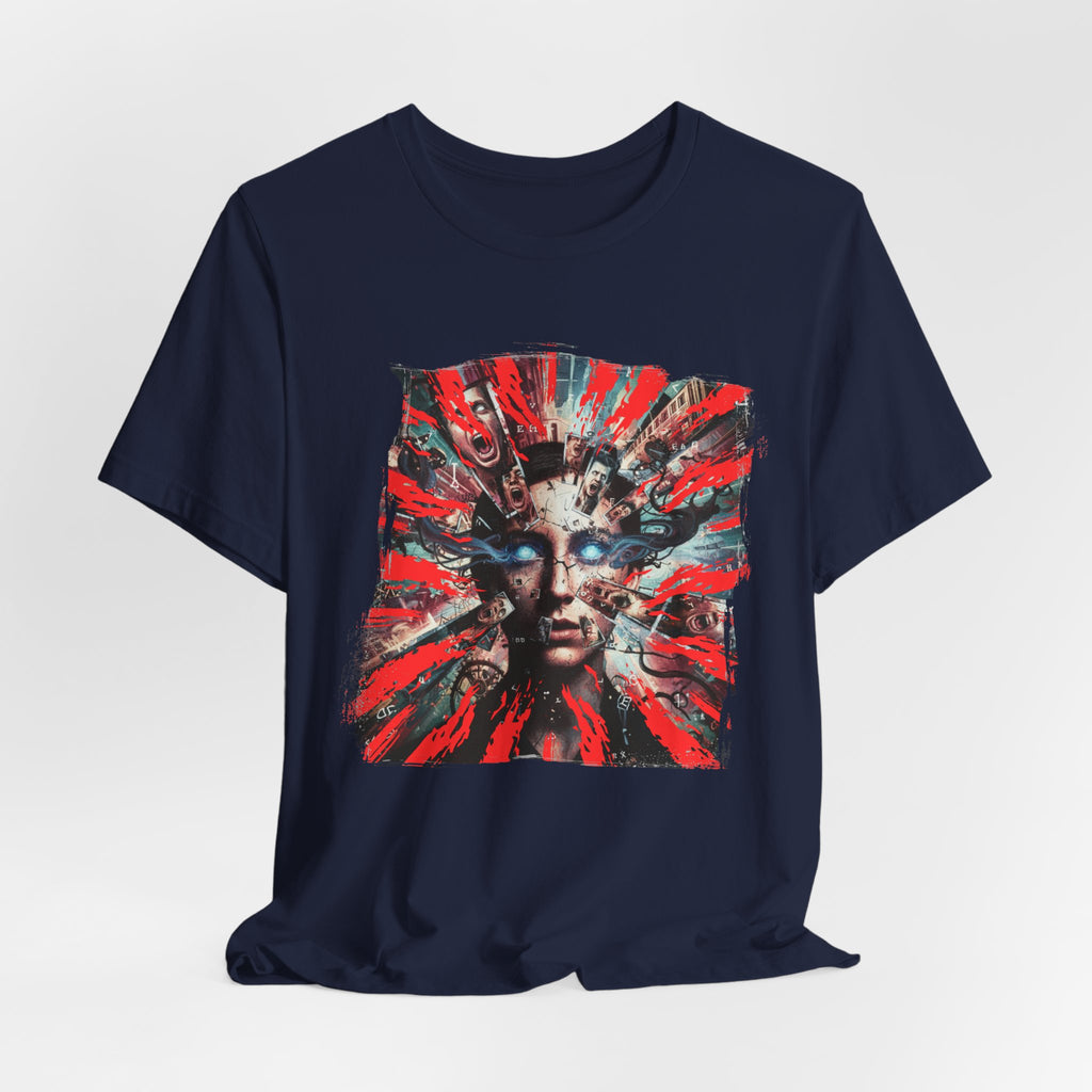 Surreal Sunburst Face Graphic Tee
