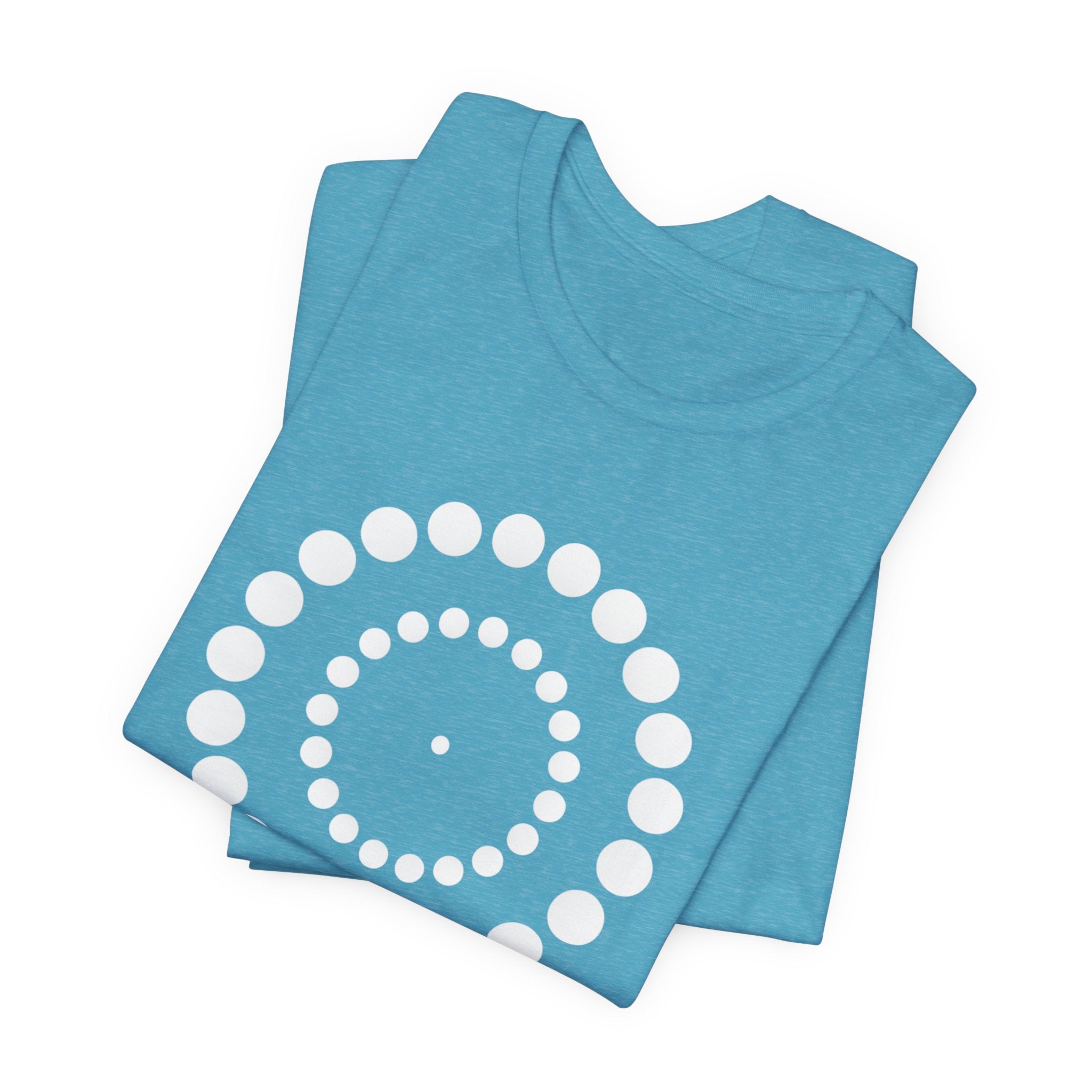Dot Spiral Tee — Minimal Geometric Graphic T‑Shirt