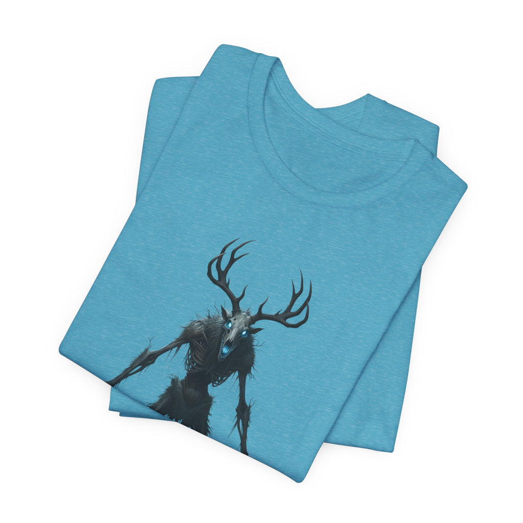 Wendigo Horror Tee — Creepy Deer Monster Graphic T-Shirt