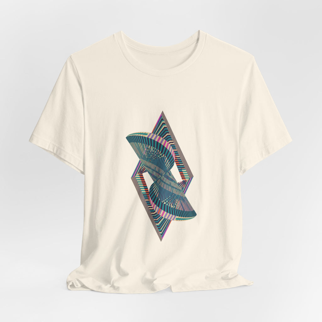 Abstract Geometric Wave Graphic Tee