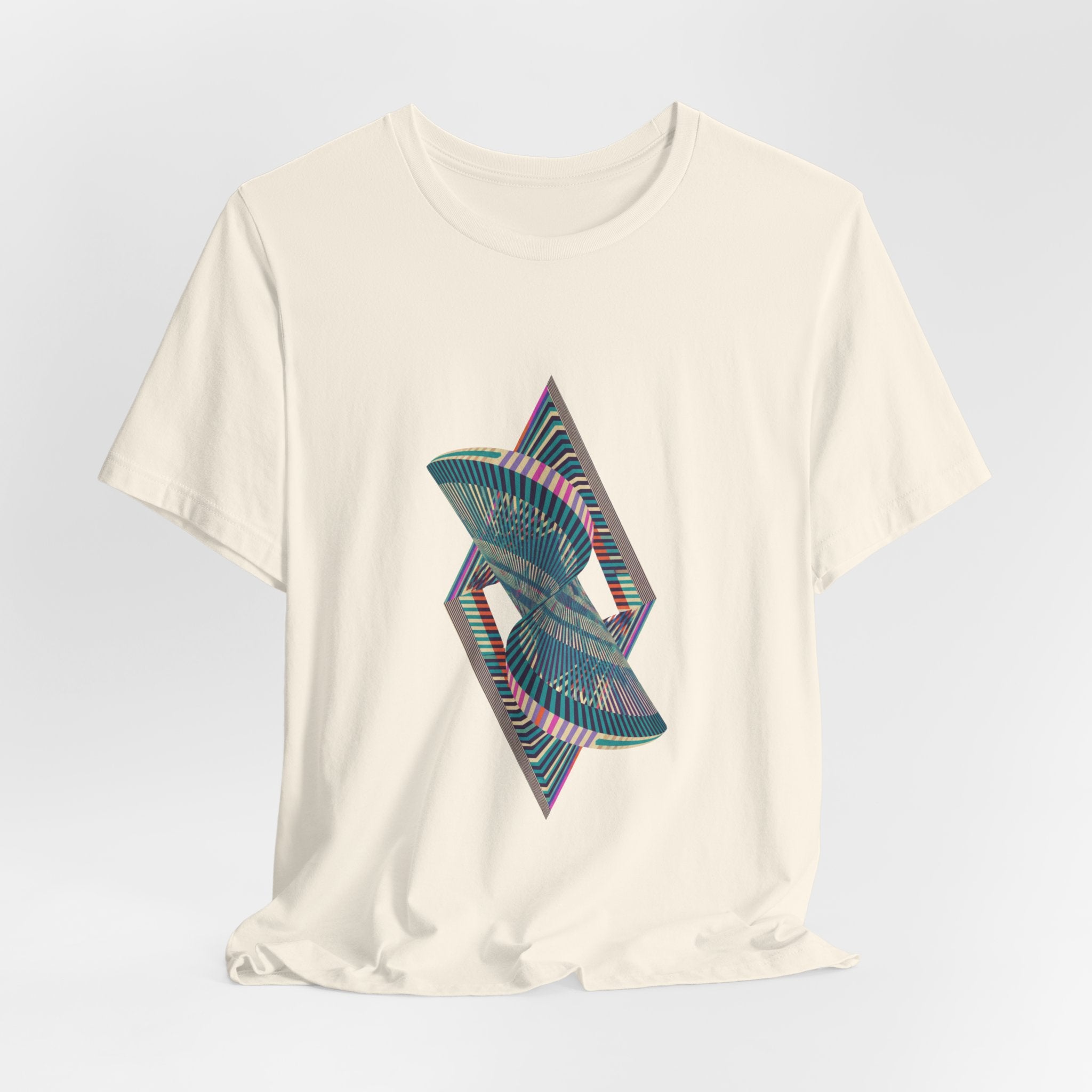 Abstract Geometric Wave Graphic Tee