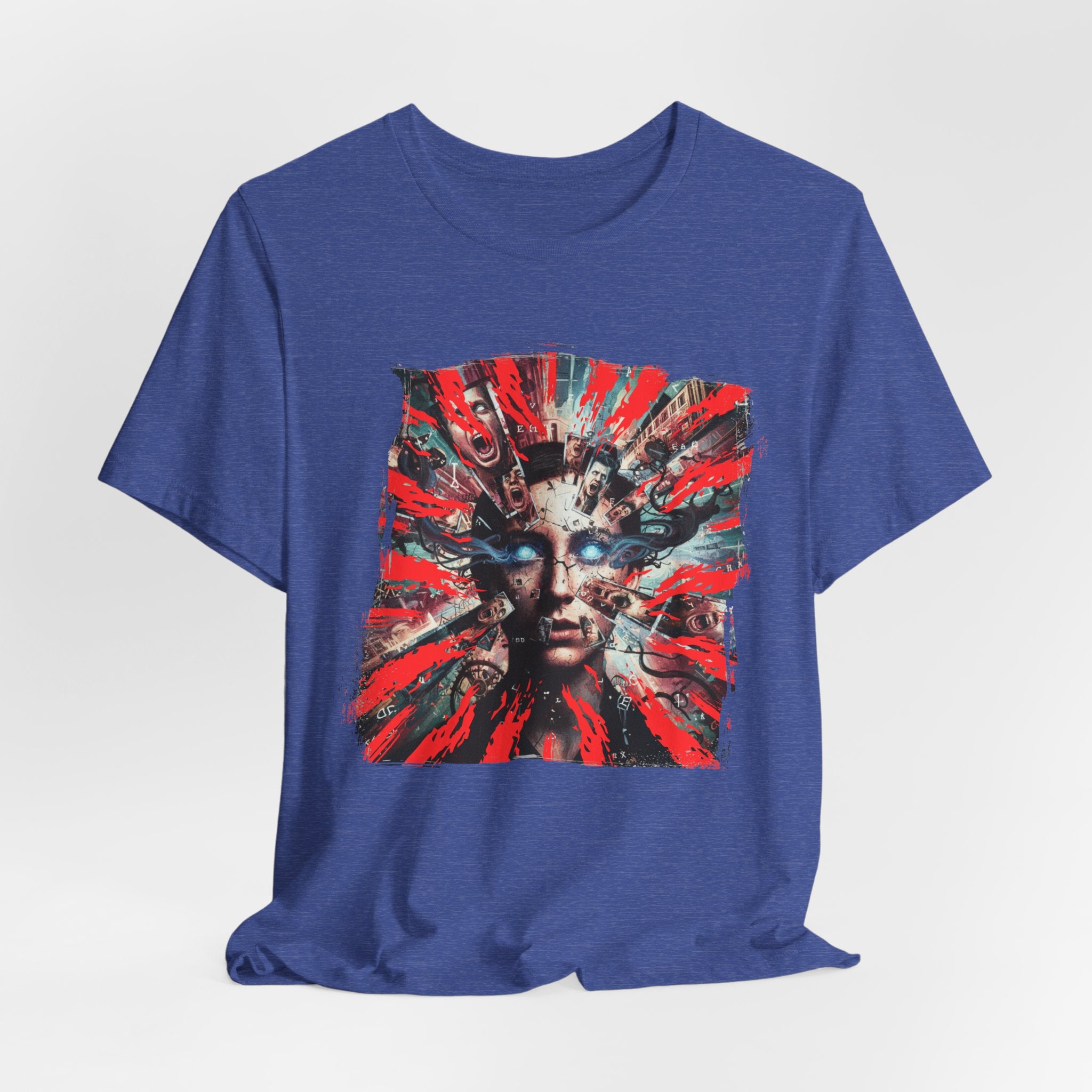 Surreal Sunburst Face Graphic Tee