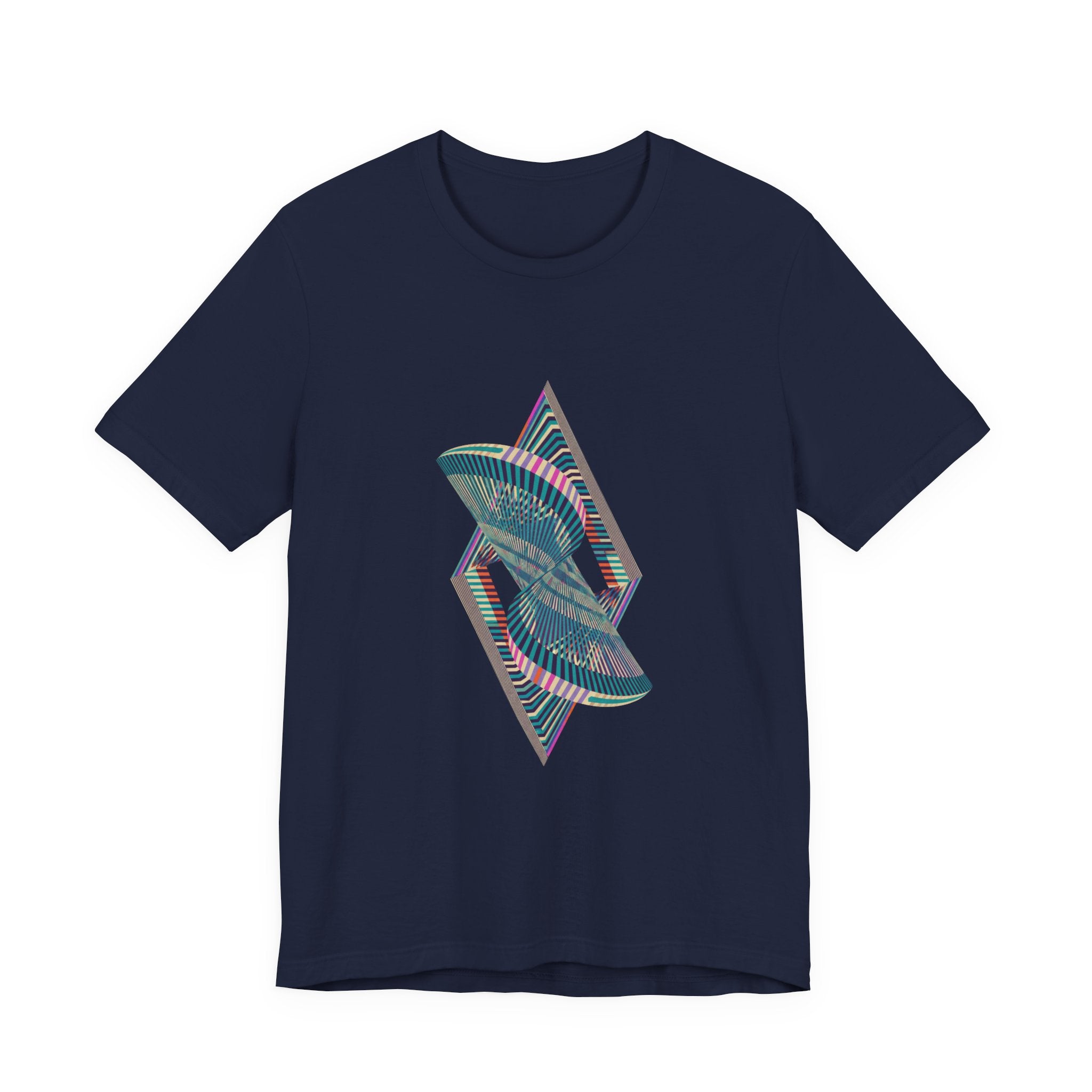 Abstract Geometric Wave Graphic Tee