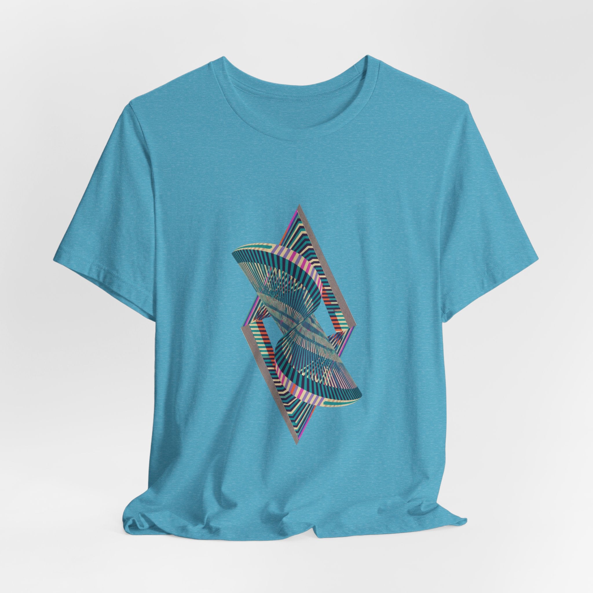 Abstract Geometric Wave Graphic Tee