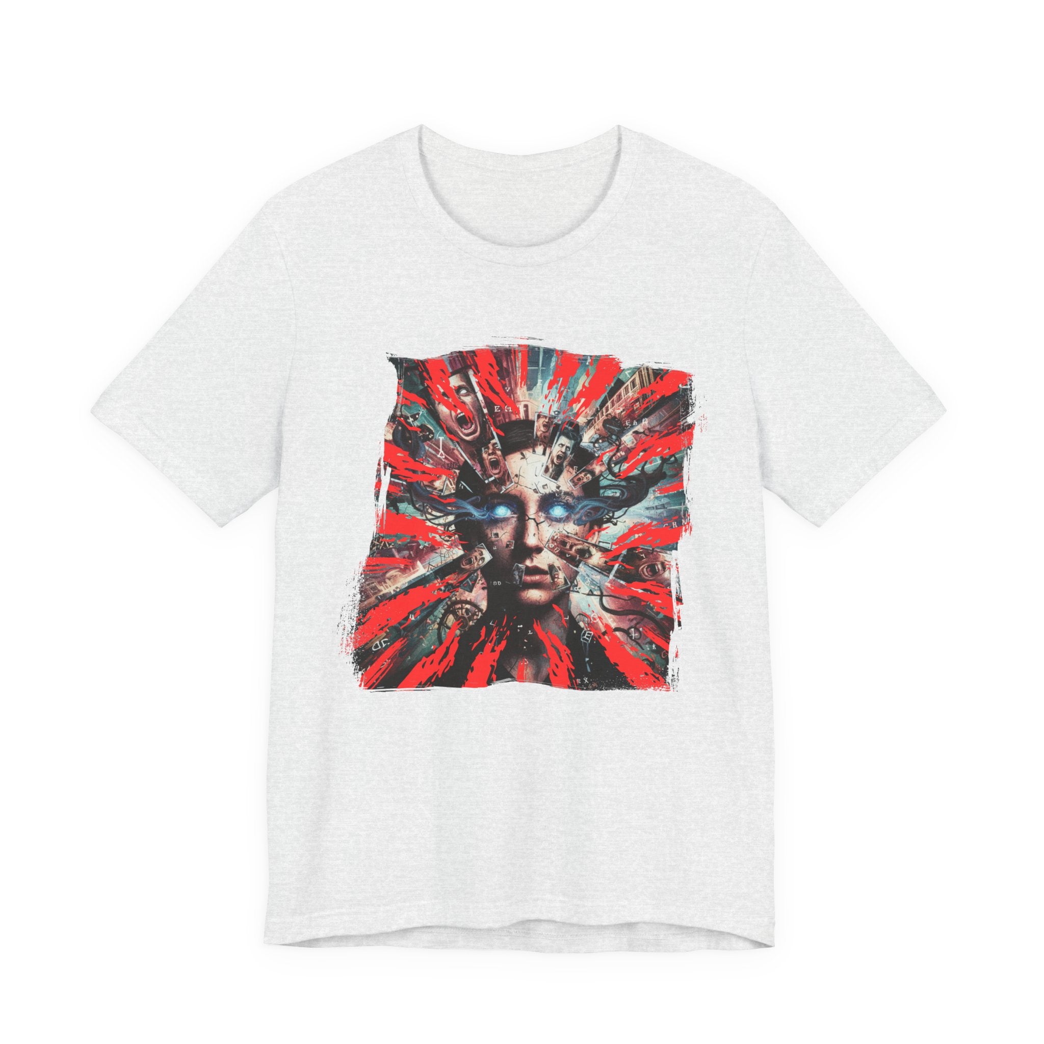 Surreal Sunburst Face Graphic Tee