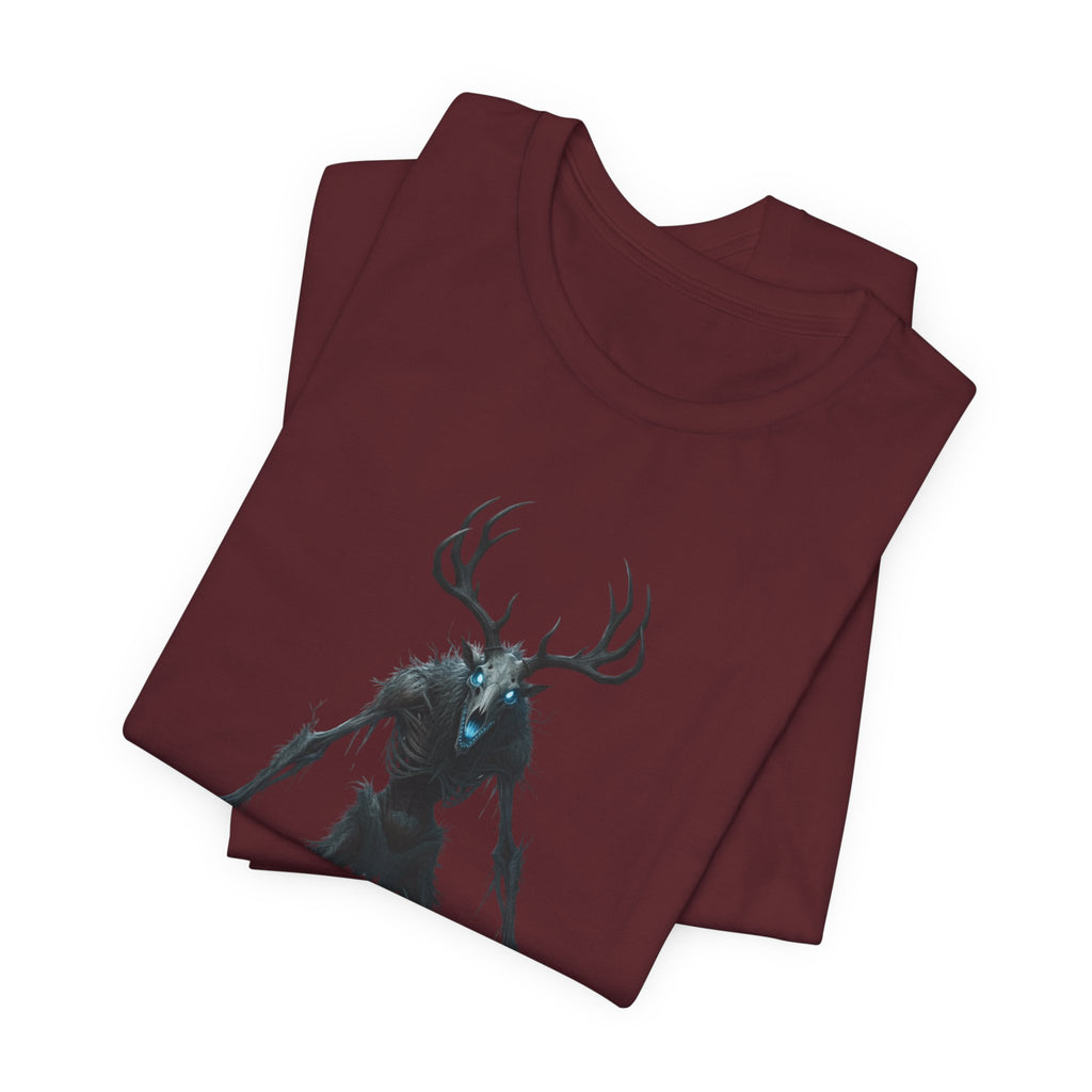 Wendigo Horror Tee — Creepy Deer Monster Graphic T-Shirt