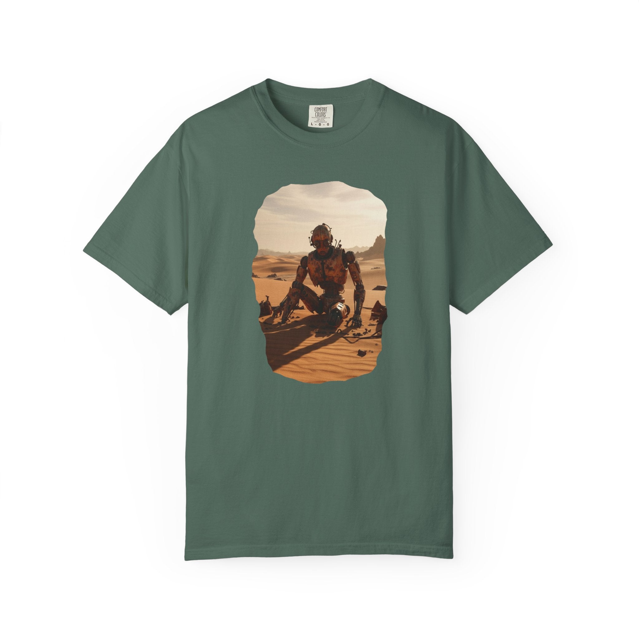 Desert Surfer T-Shirt — Vintage Sunlit Sandboarding Graphic Tee