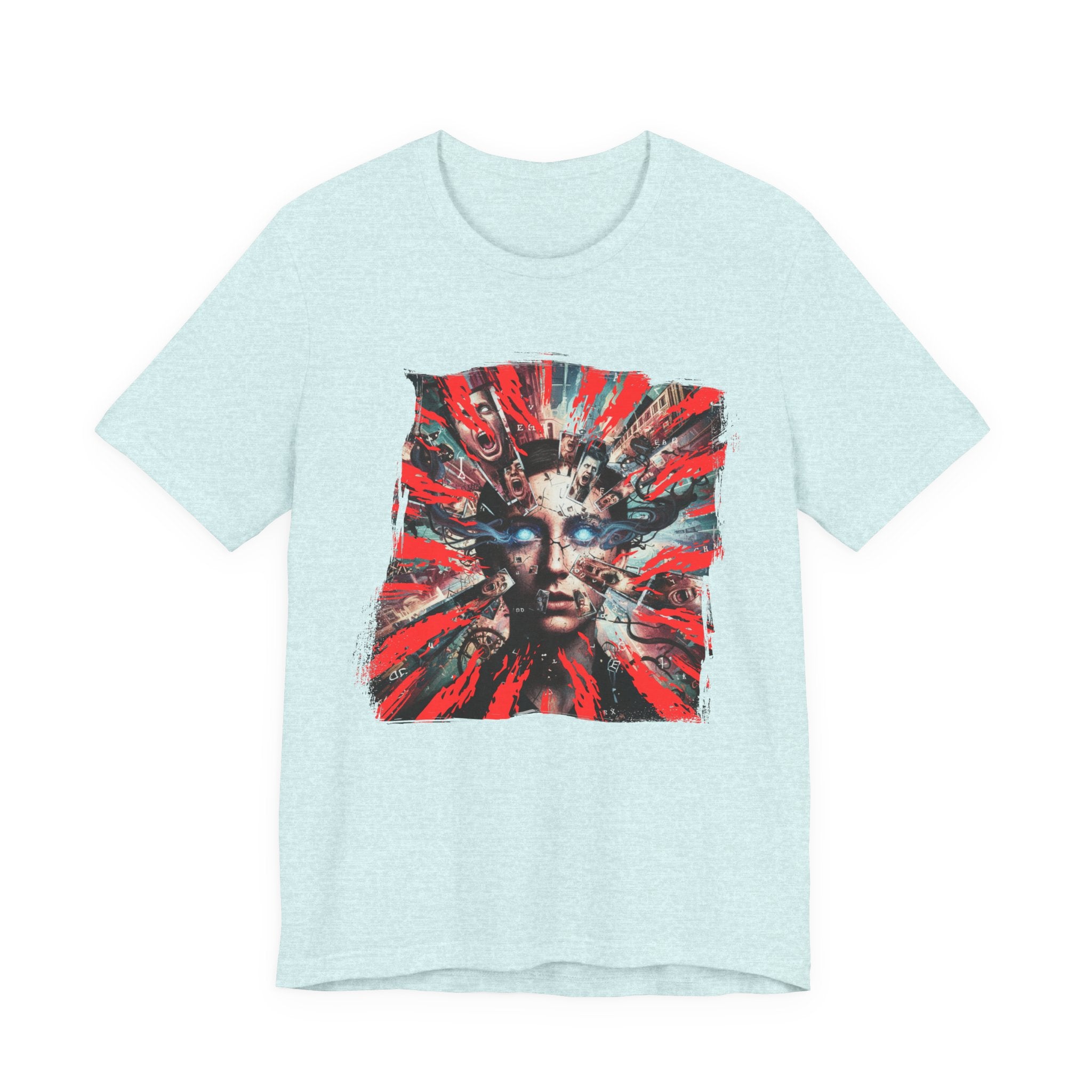 Surreal Sunburst Face Graphic Tee