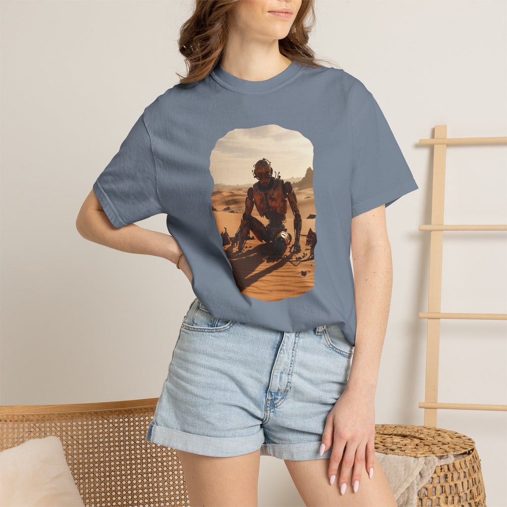Desert Surfer T-Shirt — Vintage Sunlit Sandboarding Graphic Tee