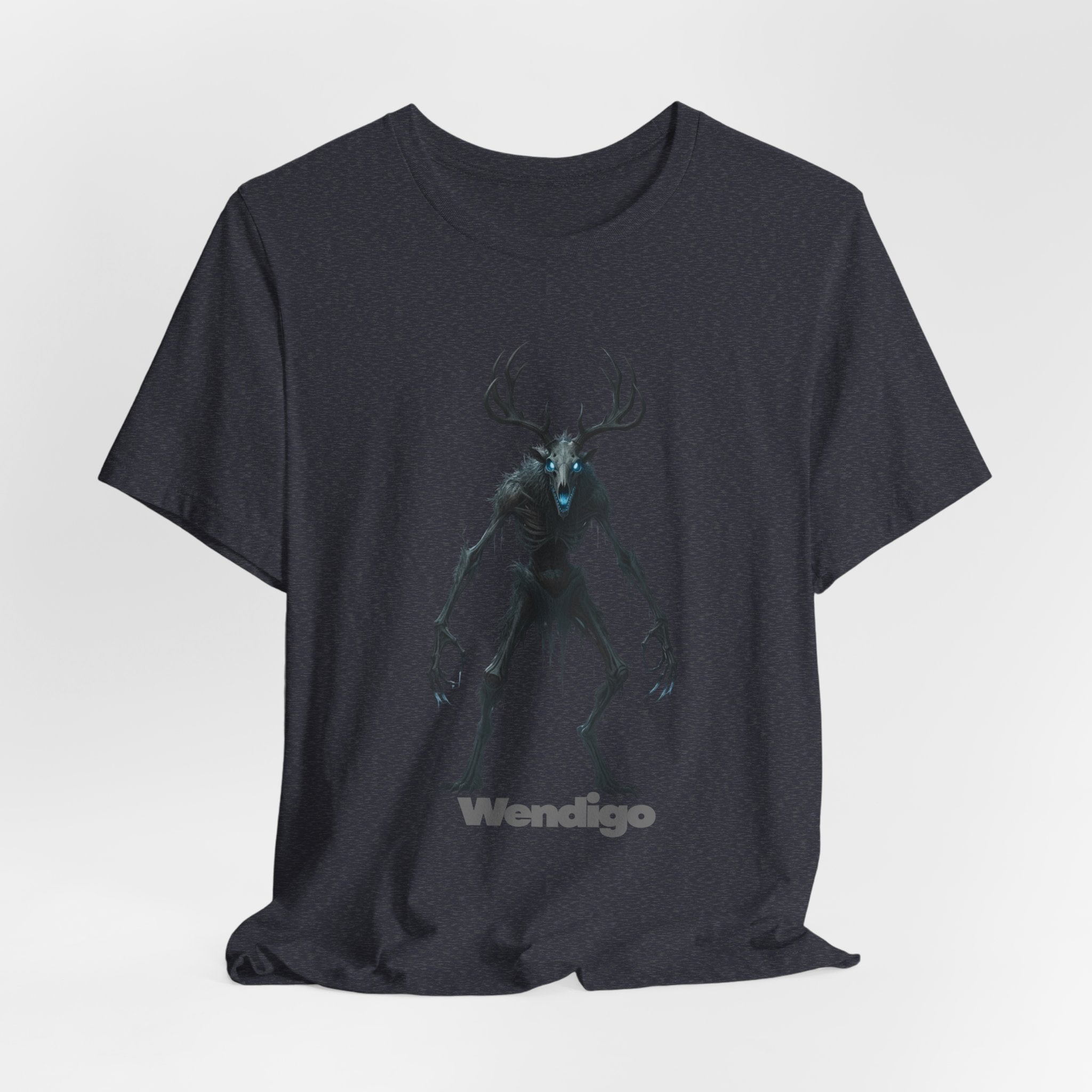 Wendigo Horror Tee — Creepy Deer Monster Graphic T-Shirt