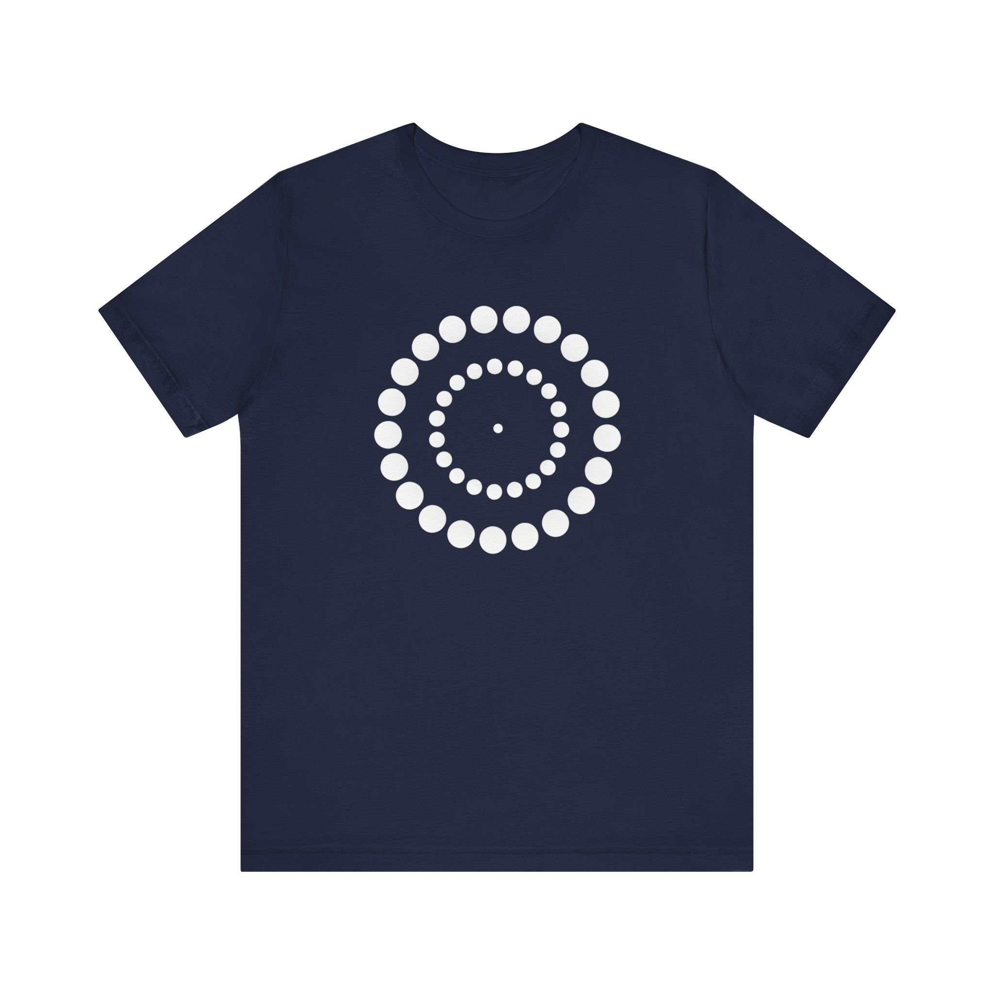 Dot Spiral Tee — Minimal Geometric Graphic T‑Shirt