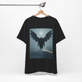 Mothman Moonlight T-Shirt — Cryptid Retro Horror Tee