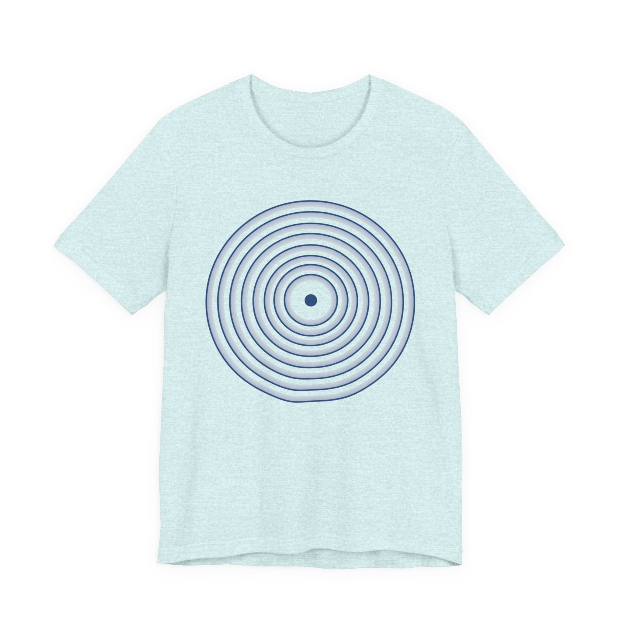 Concentric Circle Graphic Tee – Minimalist Retro Target Design