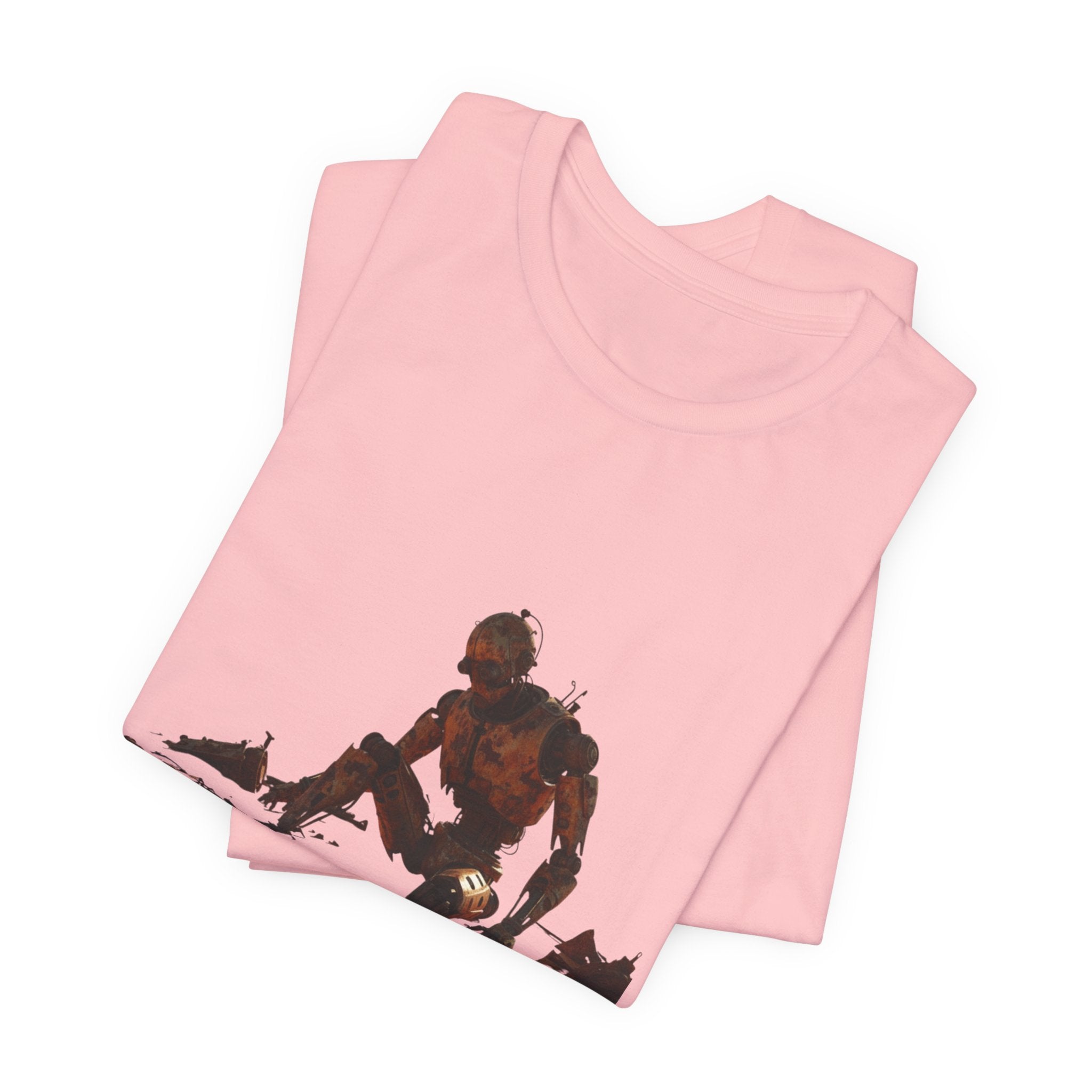 Survivor Figure Graphic Tee — Desert Wanderer Illustration T-Shirt