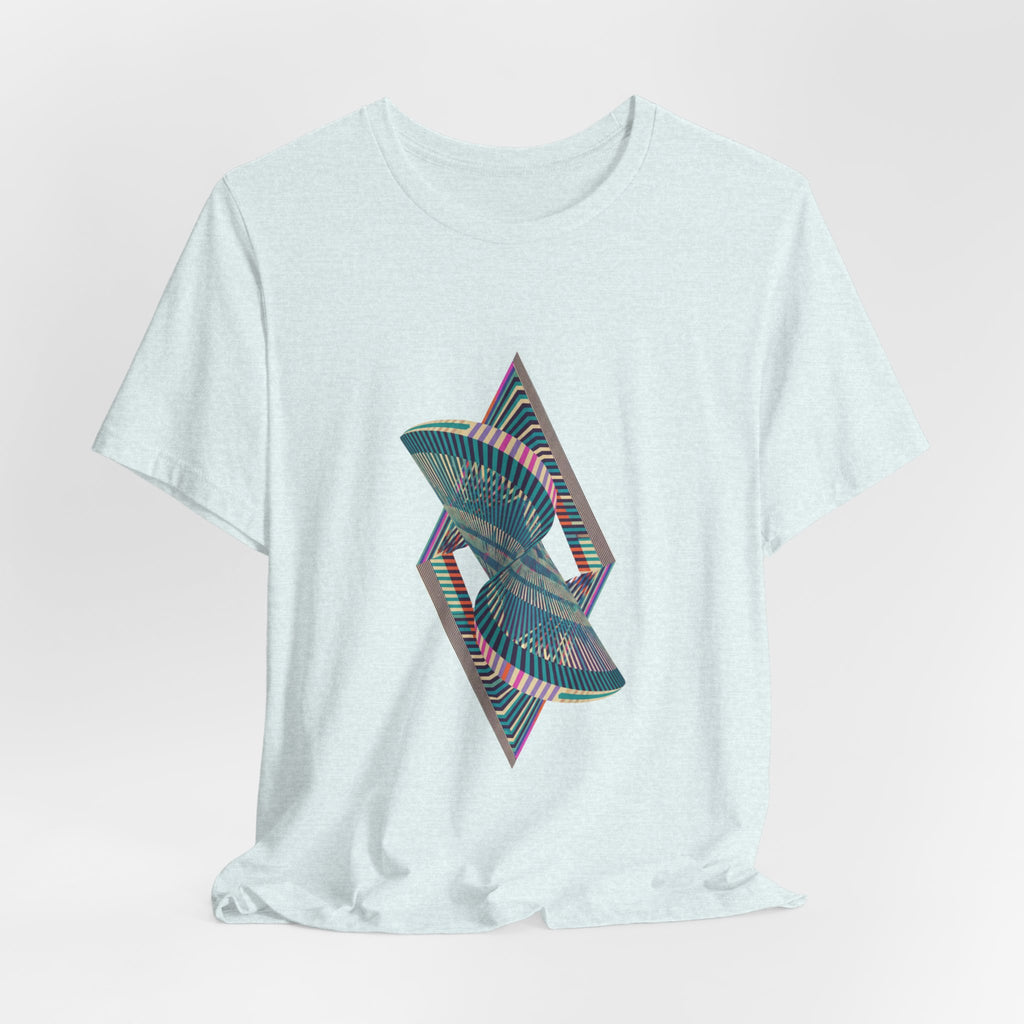 Abstract Geometric Wave Graphic Tee