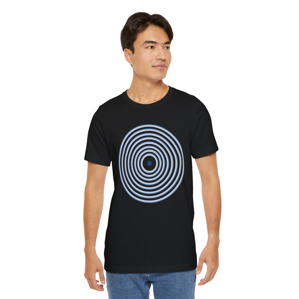 Concentric Circle Graphic Tee – Minimalist Retro Target Design