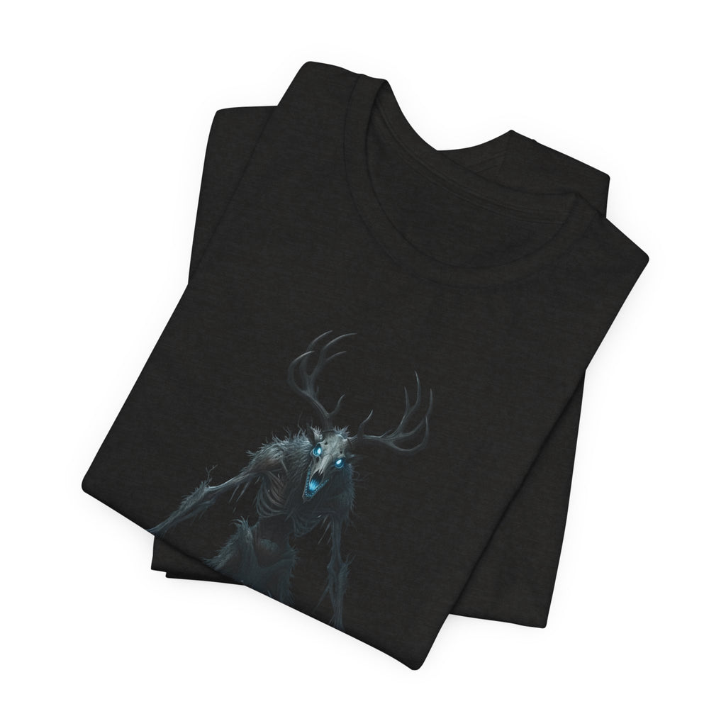 Wendigo Horror Tee — Creepy Deer Monster Graphic T-Shirt