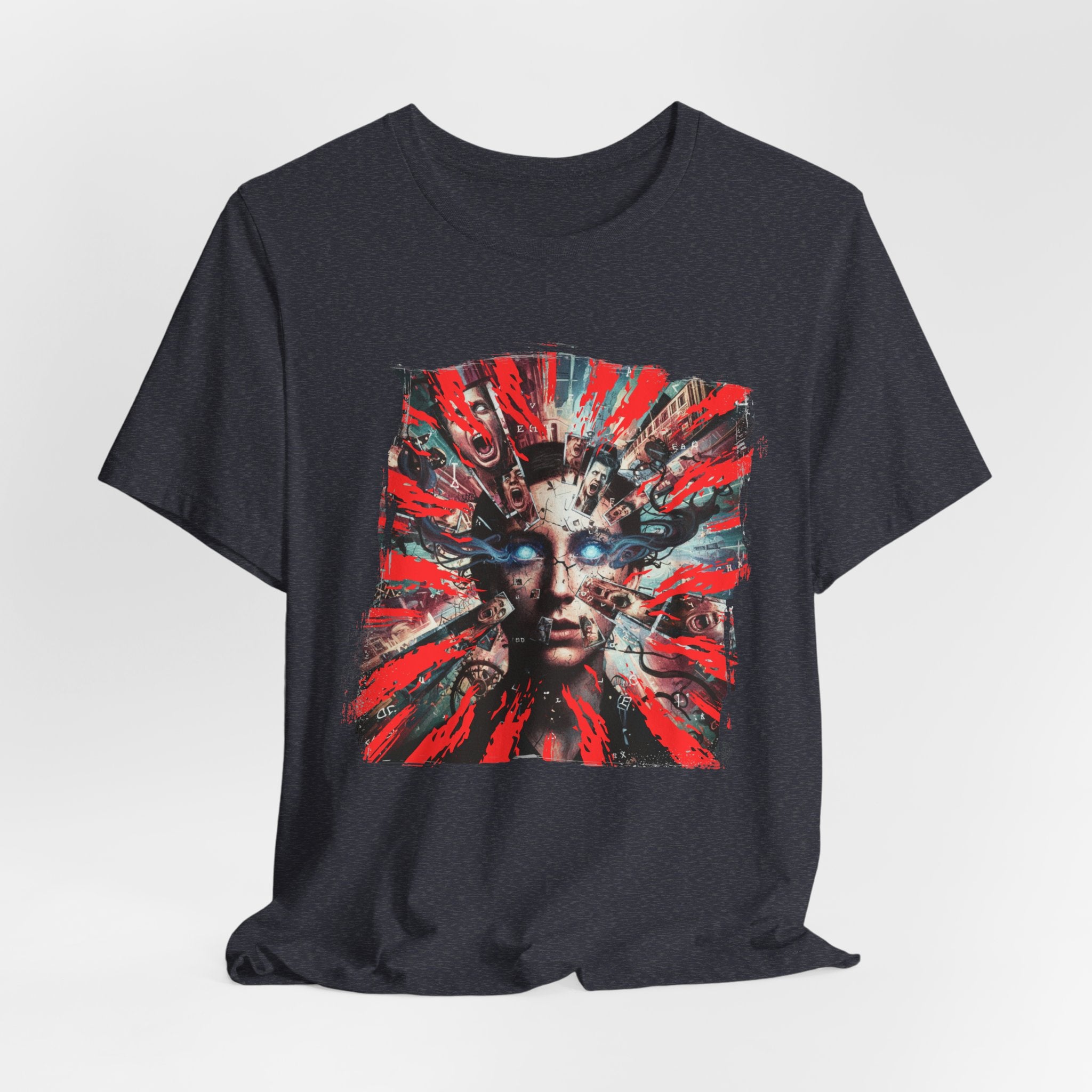 Surreal Sunburst Face Graphic Tee