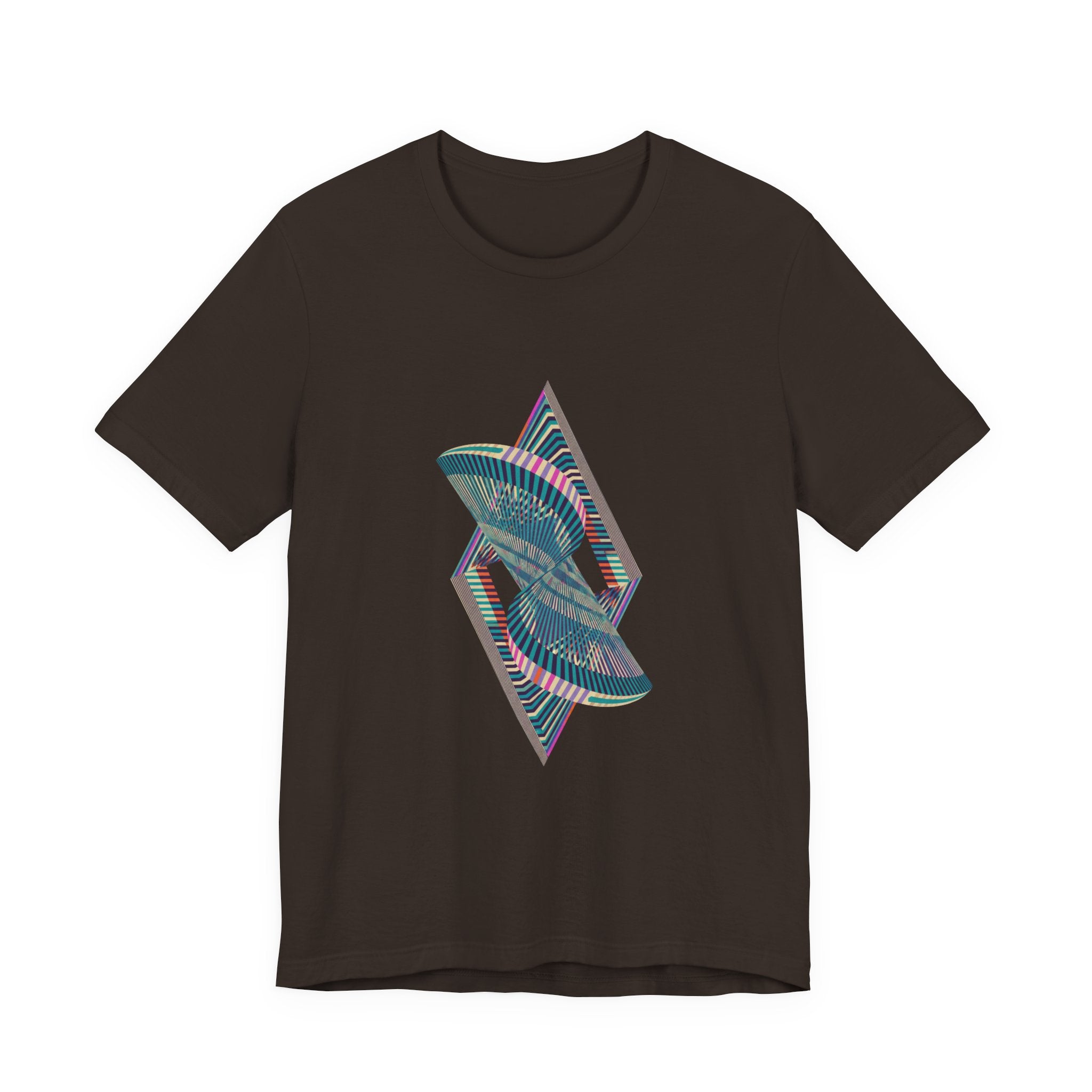 Abstract Geometric Wave Graphic Tee