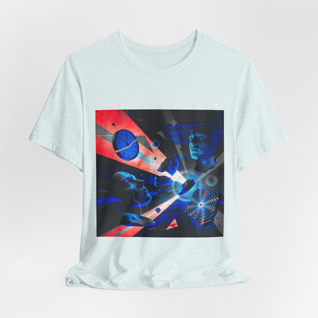 Spacewave Graphic Tee — Retro Futurism Cosmic Design