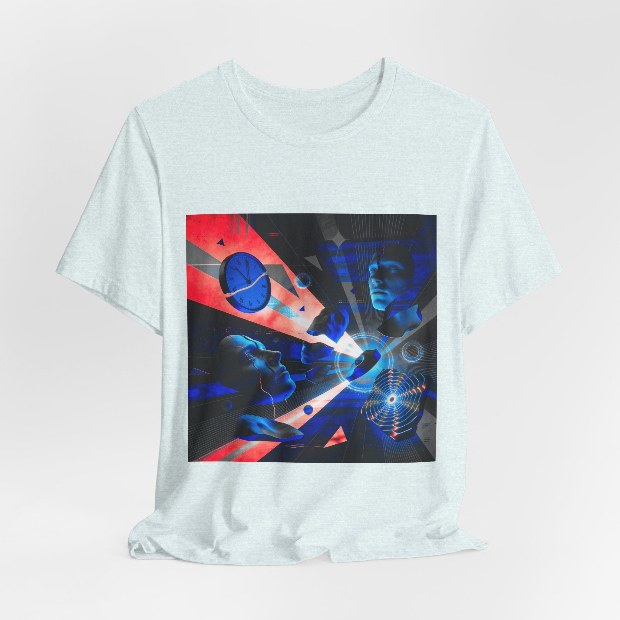 Spacewave Graphic Tee — Retro Futurism Cosmic Design