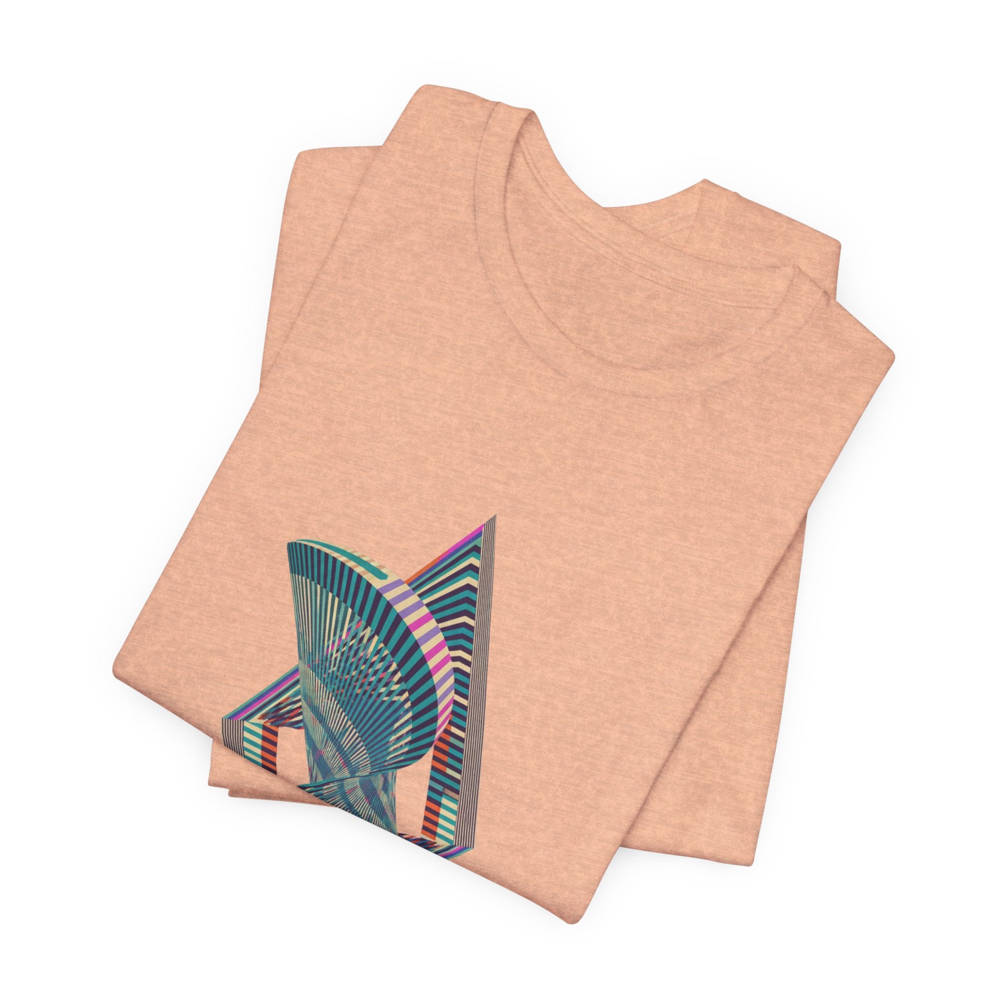 Abstract Geometric Wave Graphic Tee