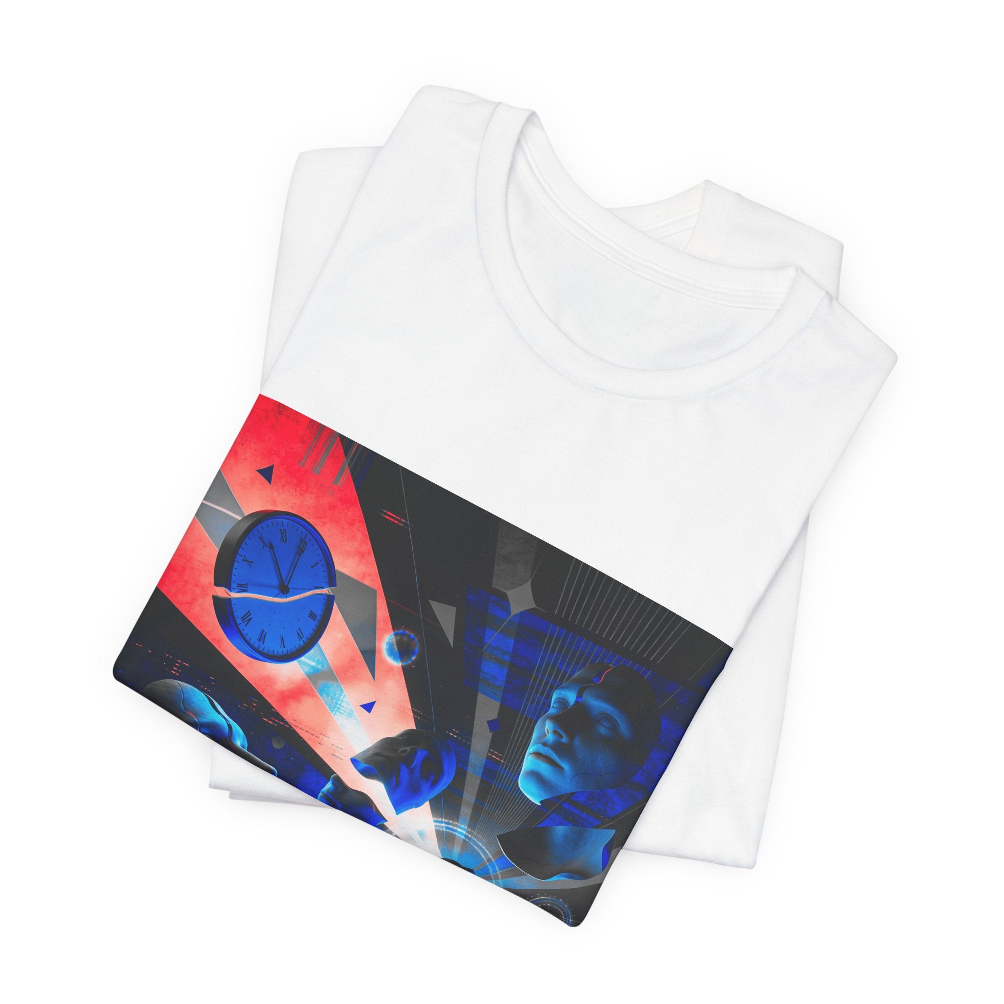 Spacewave Graphic Tee — Retro Futurism Cosmic Design