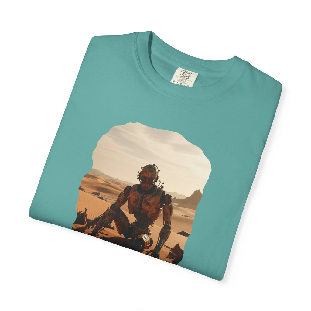 Desert Surfer T-Shirt — Vintage Sunlit Sandboarding Graphic Tee