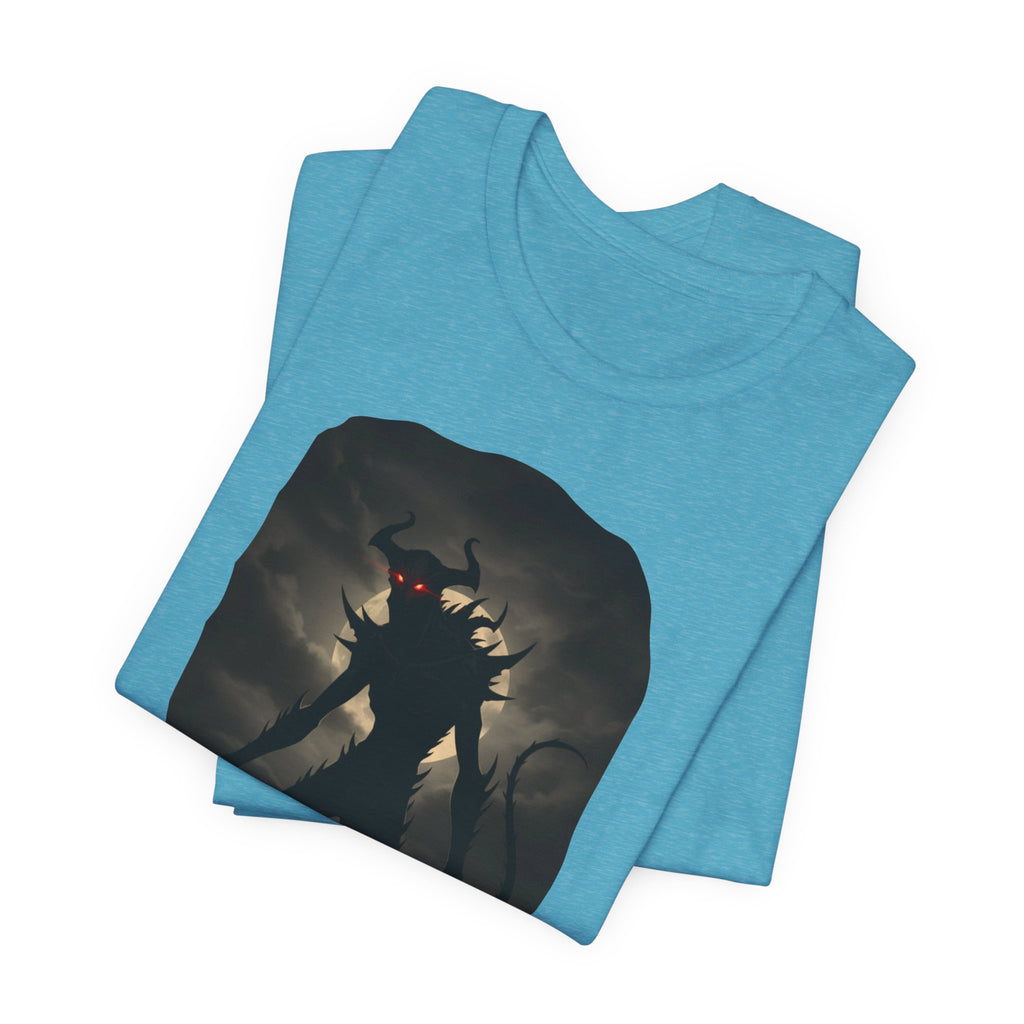Monster Silhouette Tee — Dark Shadow Demon Graphic T-Shirt