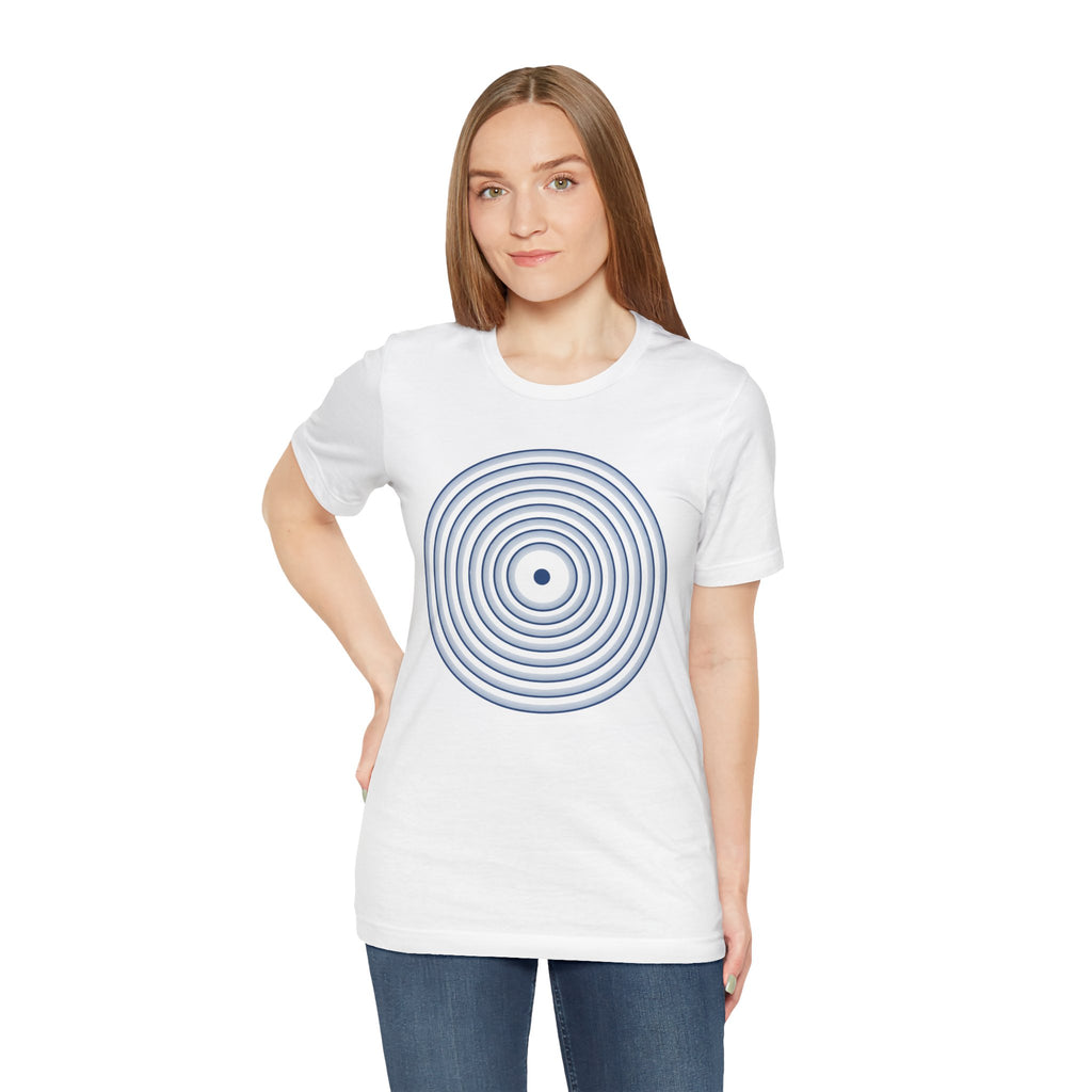 Concentric Circle Graphic Tee – Minimalist Retro Target Design