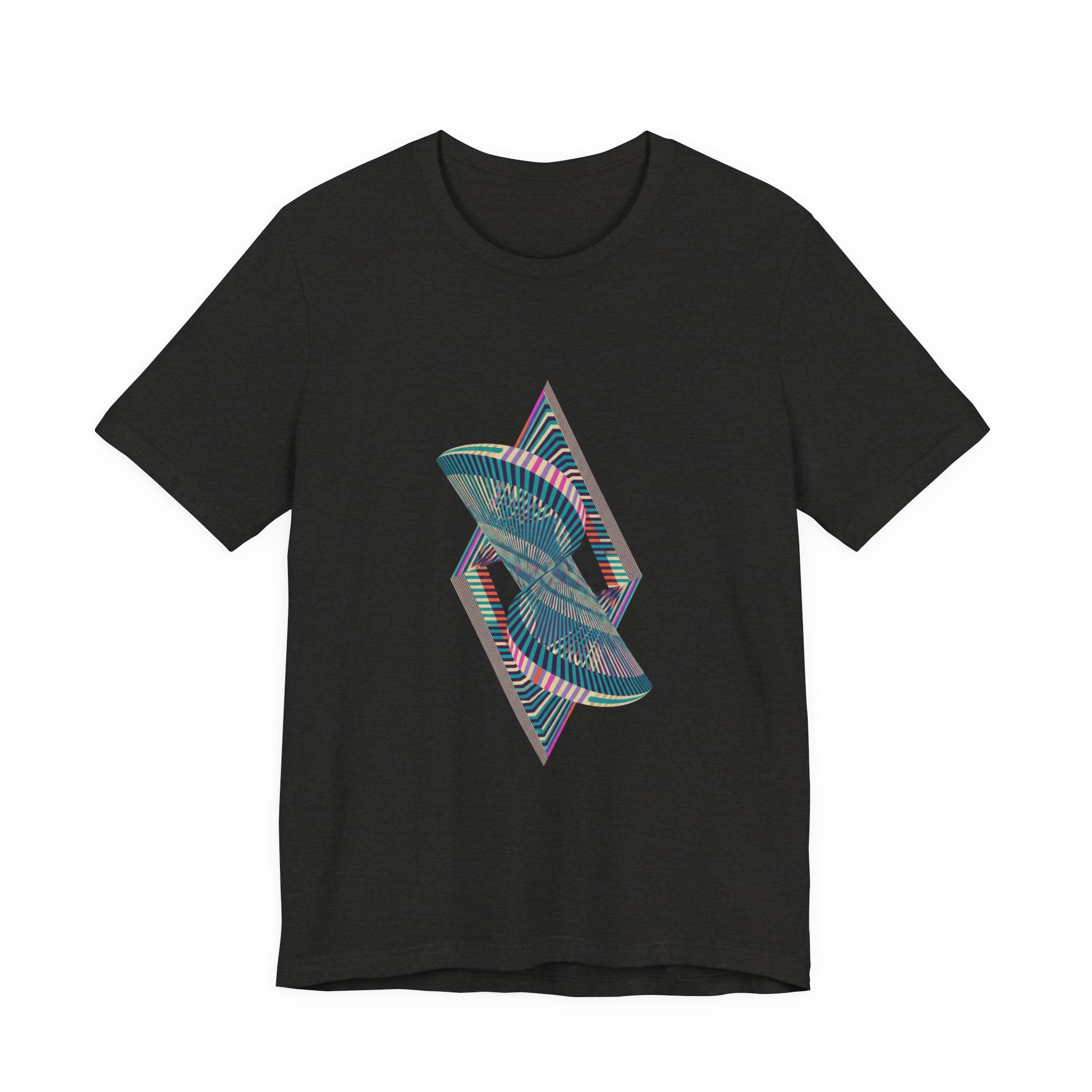Abstract Geometric Wave Graphic Tee