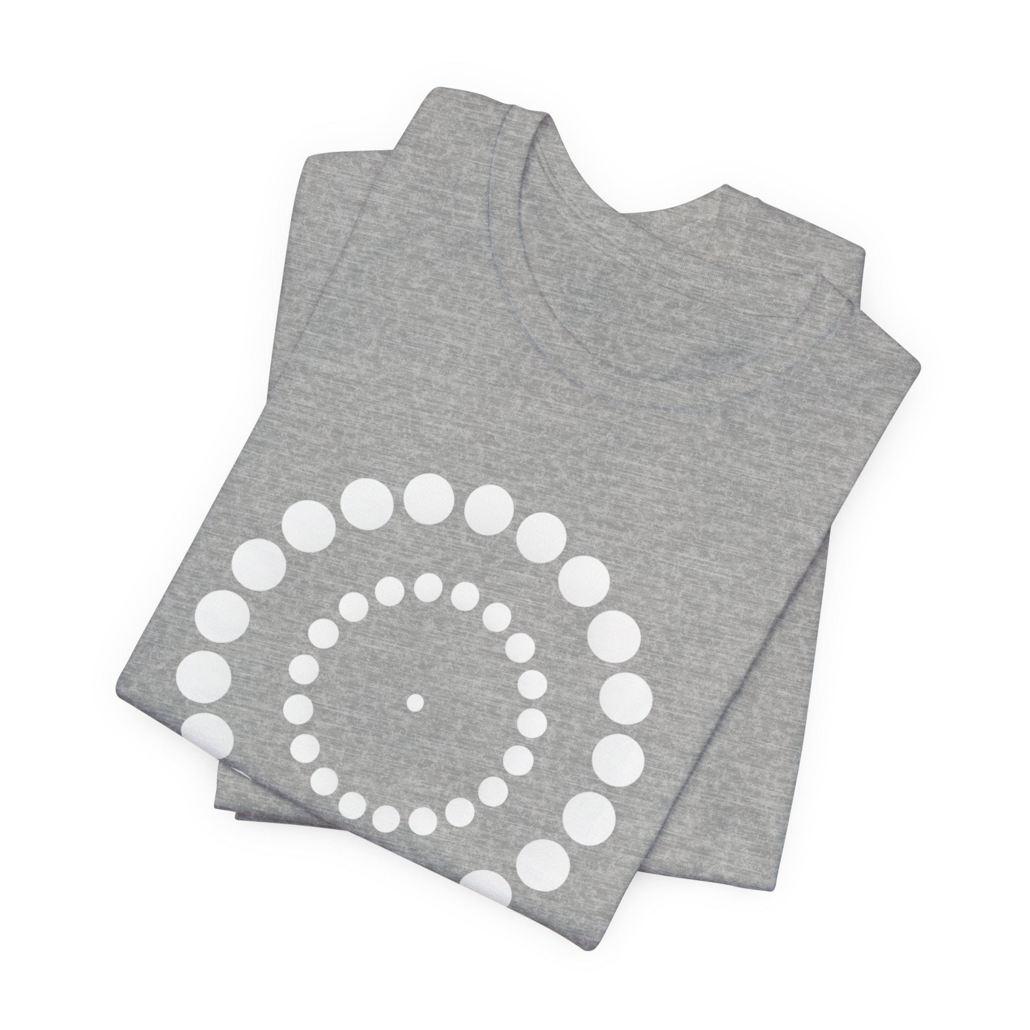 Dot Spiral Tee — Minimal Geometric Graphic T‑Shirt