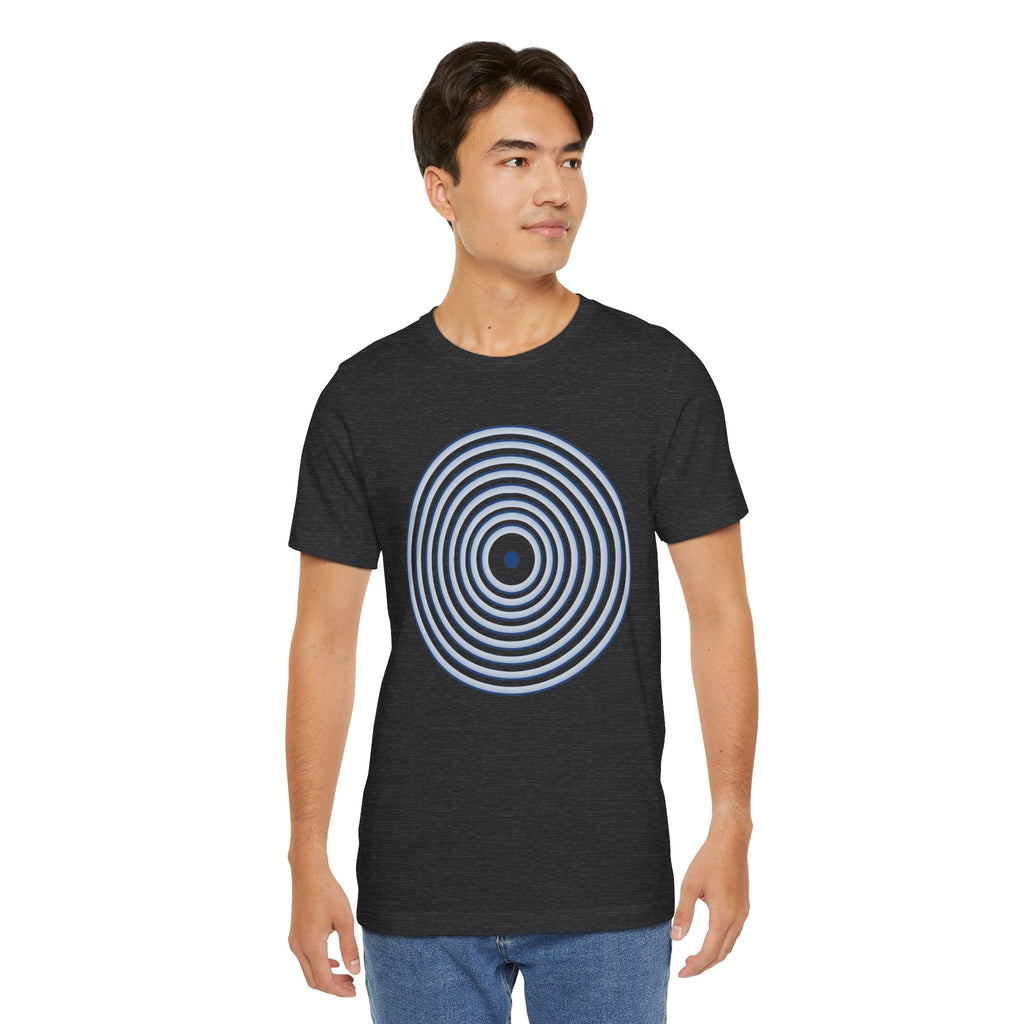 Concentric Circle Graphic Tee – Minimalist Retro Target Design