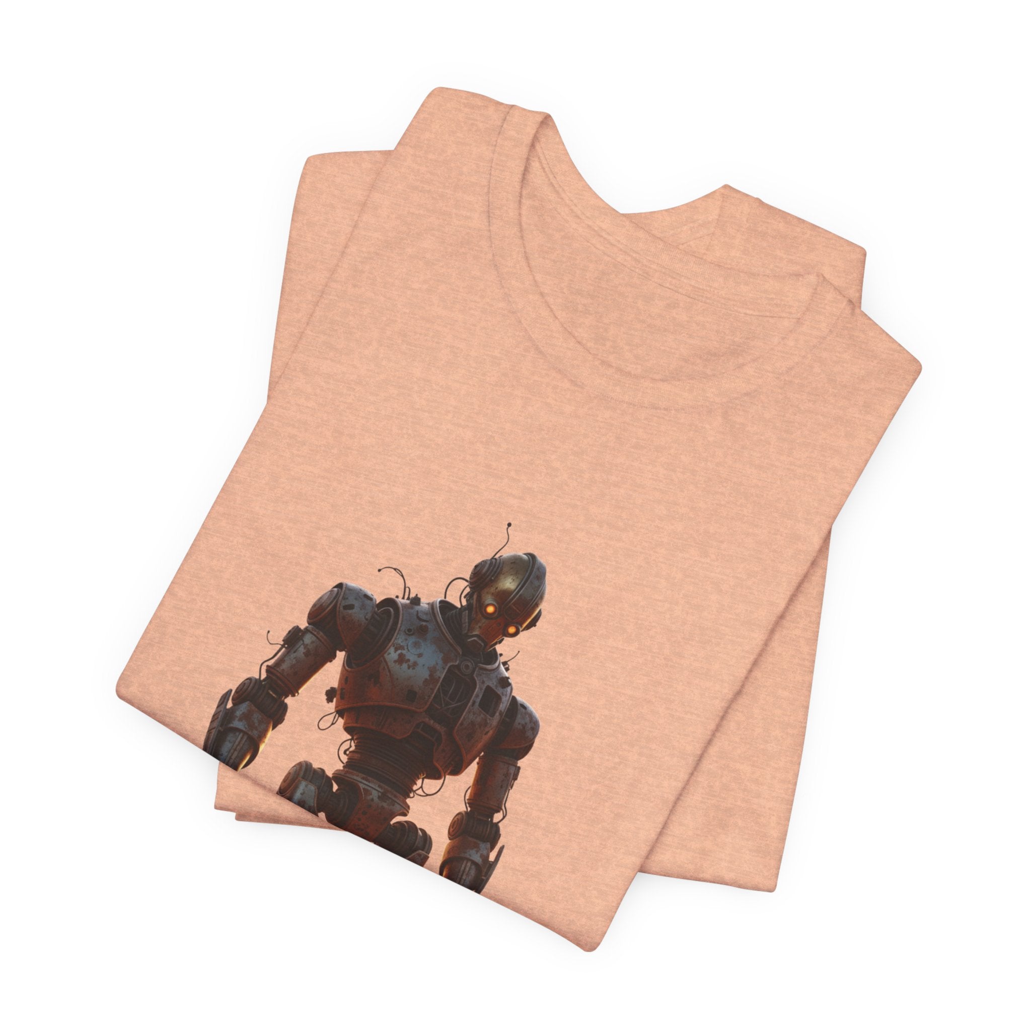 Retro Robot Graphic Tee — Vintage Mech Illustration T-Shirt
