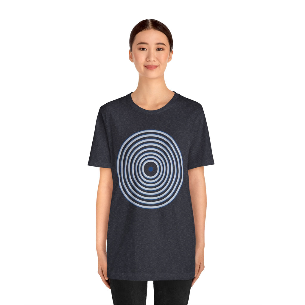Concentric Circle Graphic Tee – Minimalist Retro Target Design