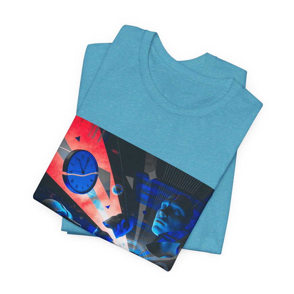 Spacewave Graphic Tee — Retro Futurism Cosmic Design