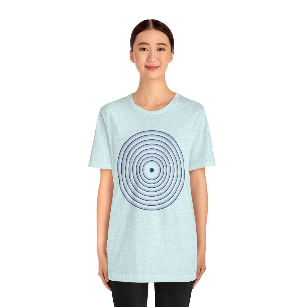 Concentric Circle Graphic Tee – Minimalist Retro Target Design