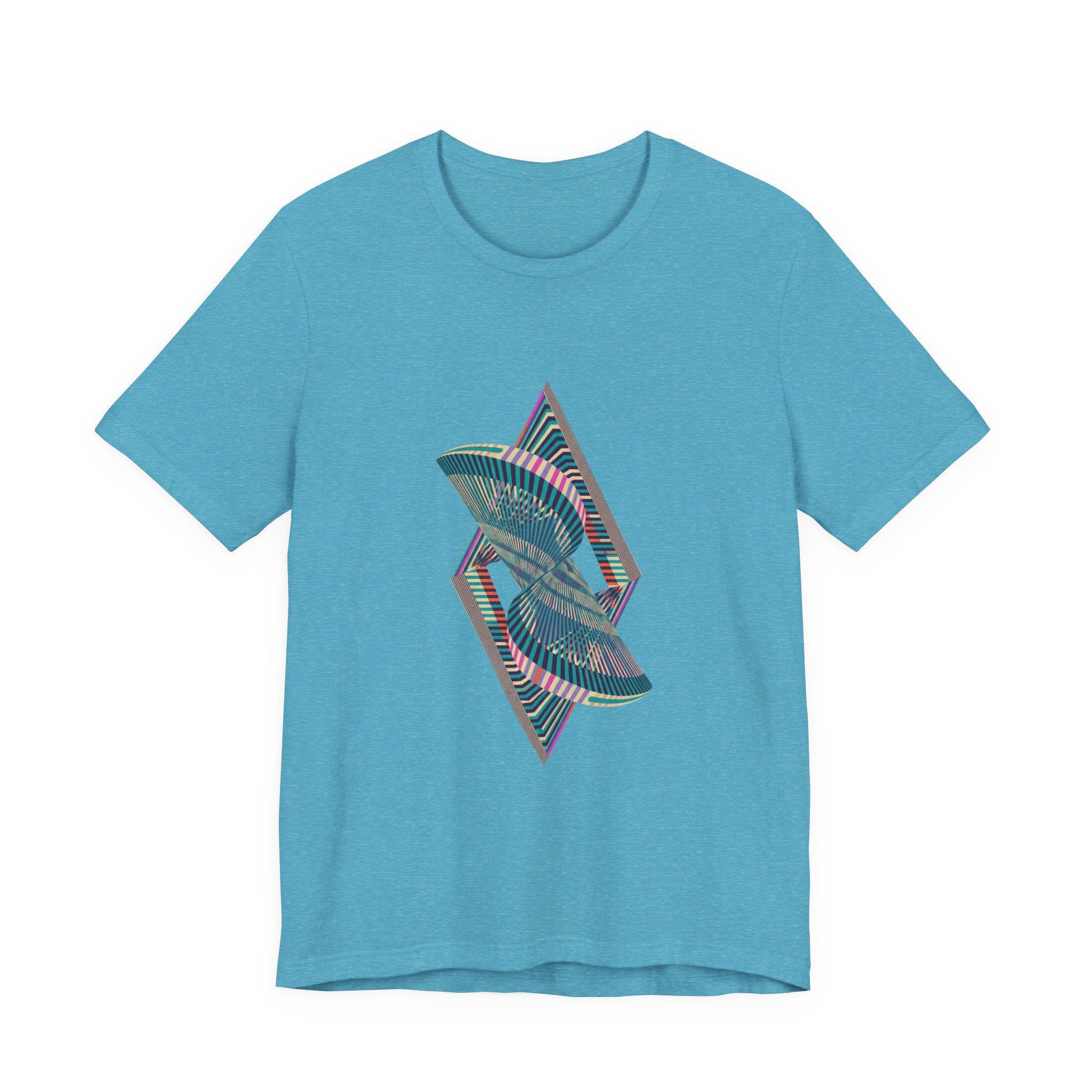 Abstract Geometric Wave Graphic Tee