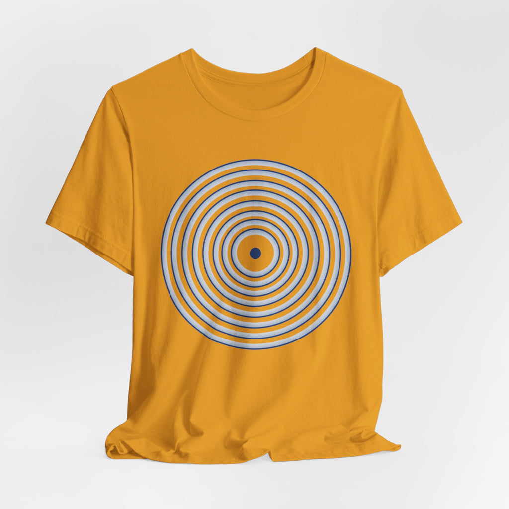 Concentric Circle Graphic Tee – Minimalist Retro Target Design