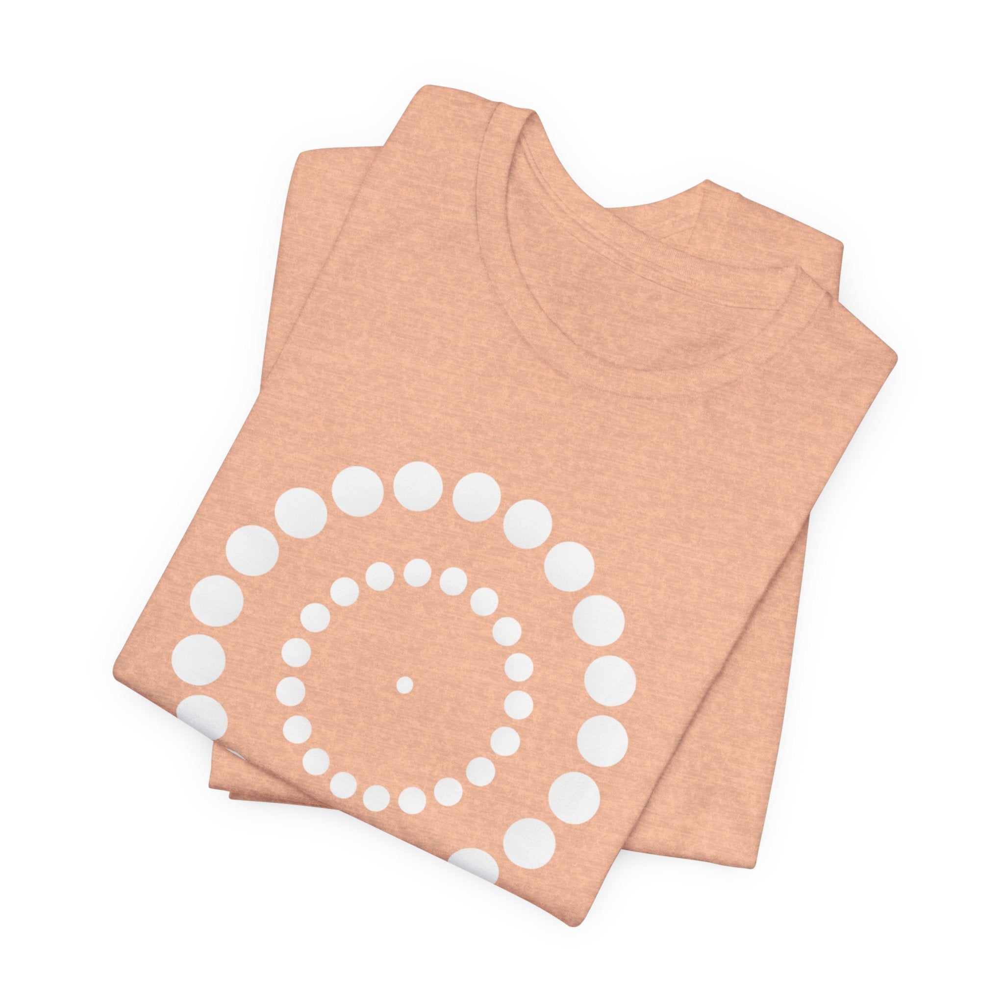 Dot Spiral Tee — Minimal Geometric Graphic T‑Shirt