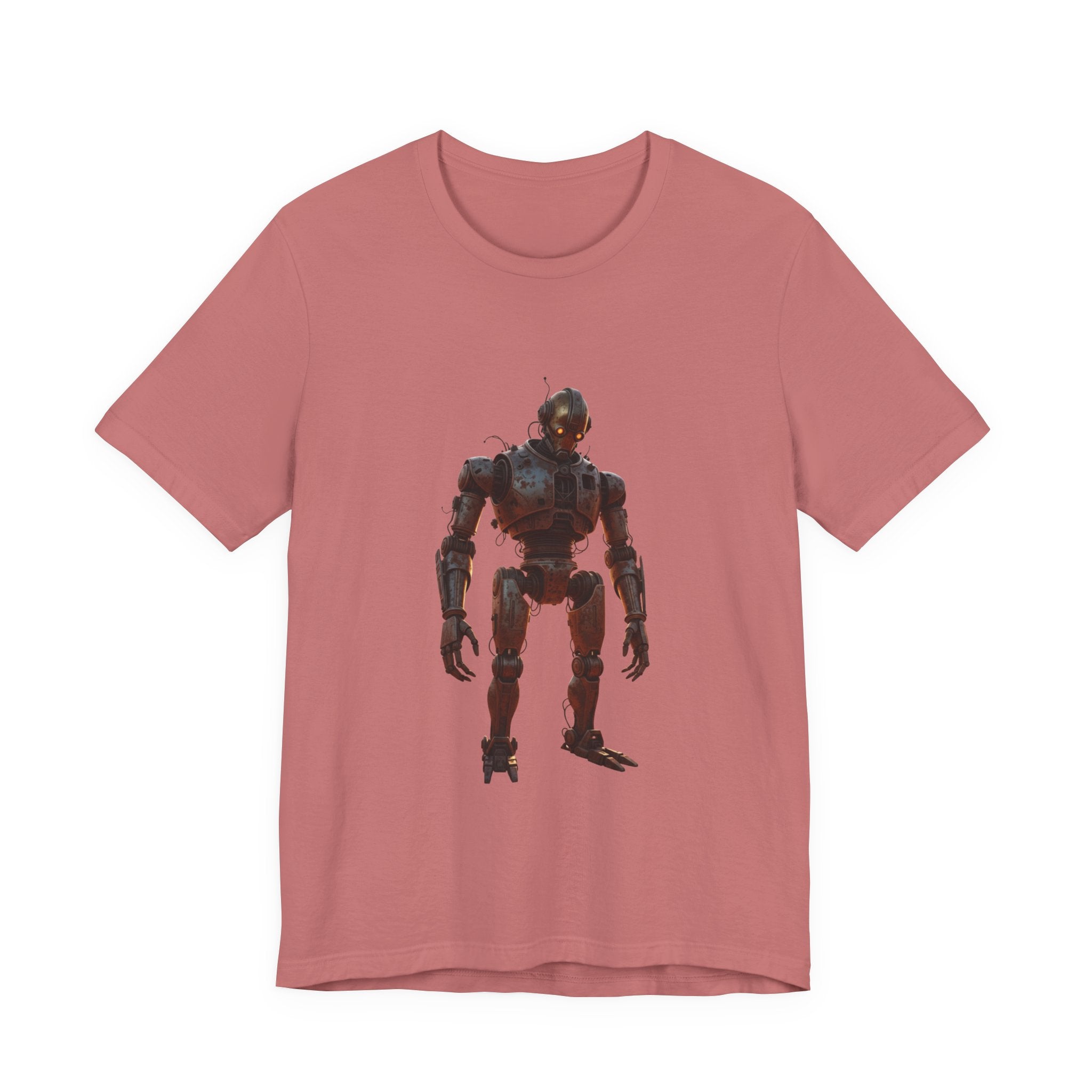 Retro Robot Graphic Tee — Vintage Mech Illustration T-Shirt