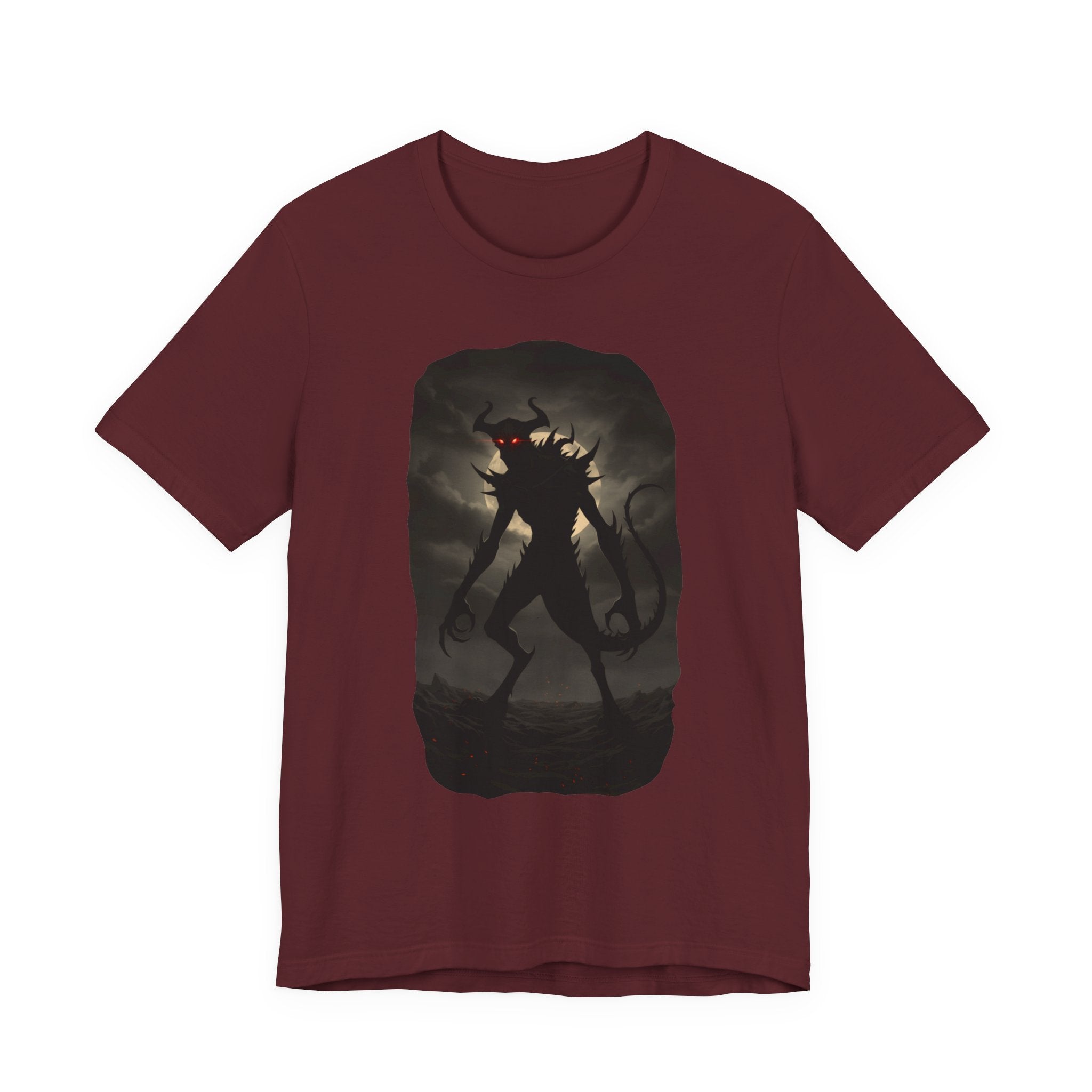 Monster Silhouette Tee — Dark Shadow Demon Graphic T-Shirt