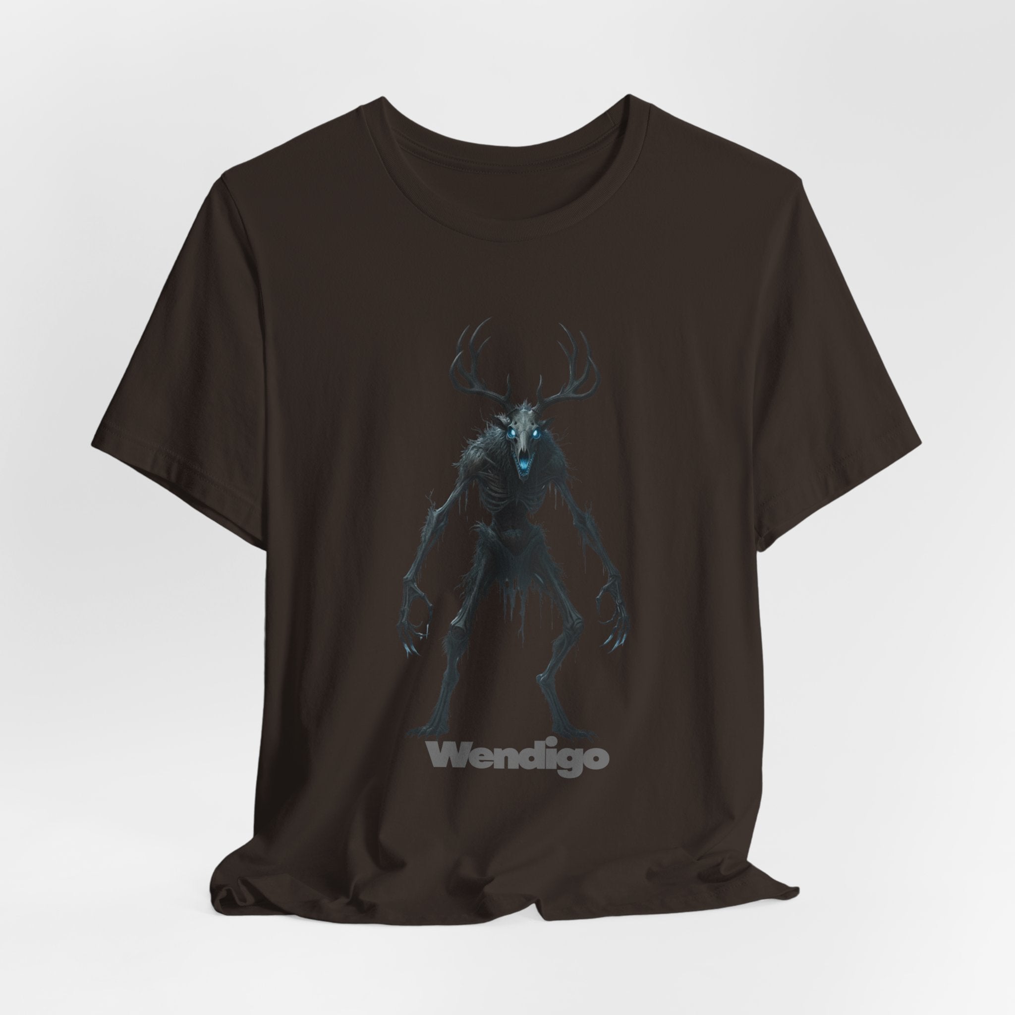 Wendigo Horror Tee — Creepy Deer Monster Graphic T-Shirt
