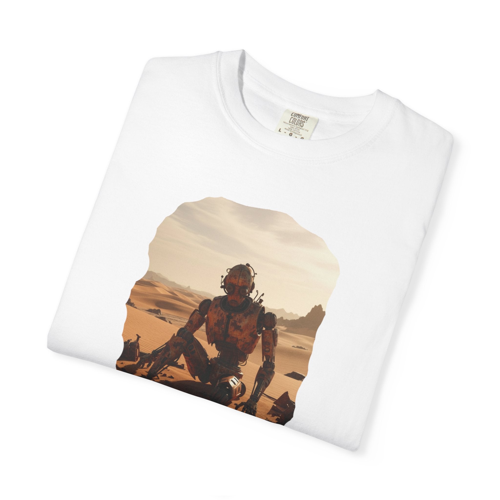 Desert Surfer T-Shirt — Vintage Sunlit Sandboarding Graphic Tee