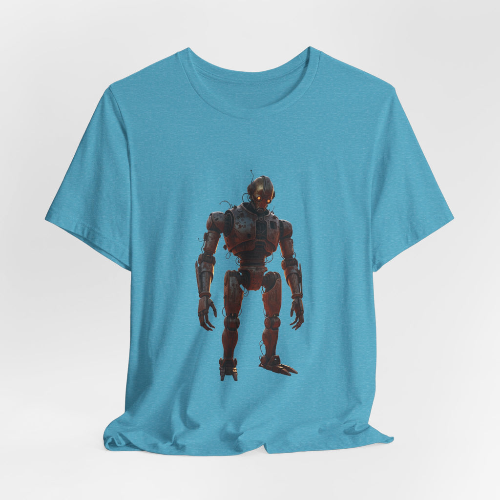 Retro Robot Graphic Tee — Vintage Mech Illustration T-Shirt