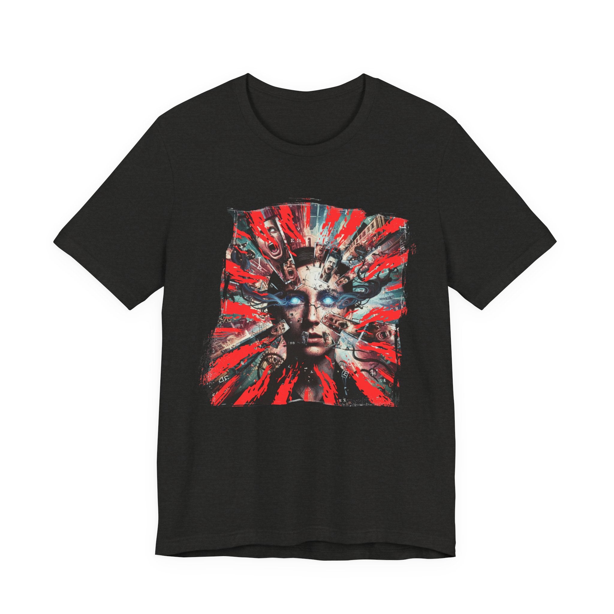 Surreal Sunburst Face Graphic Tee